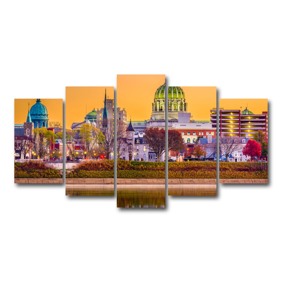 AUTO-MOCKUP WHITE | Harrisburg | 5 Piece | Gallery Wrap Canvas | group=5_normal