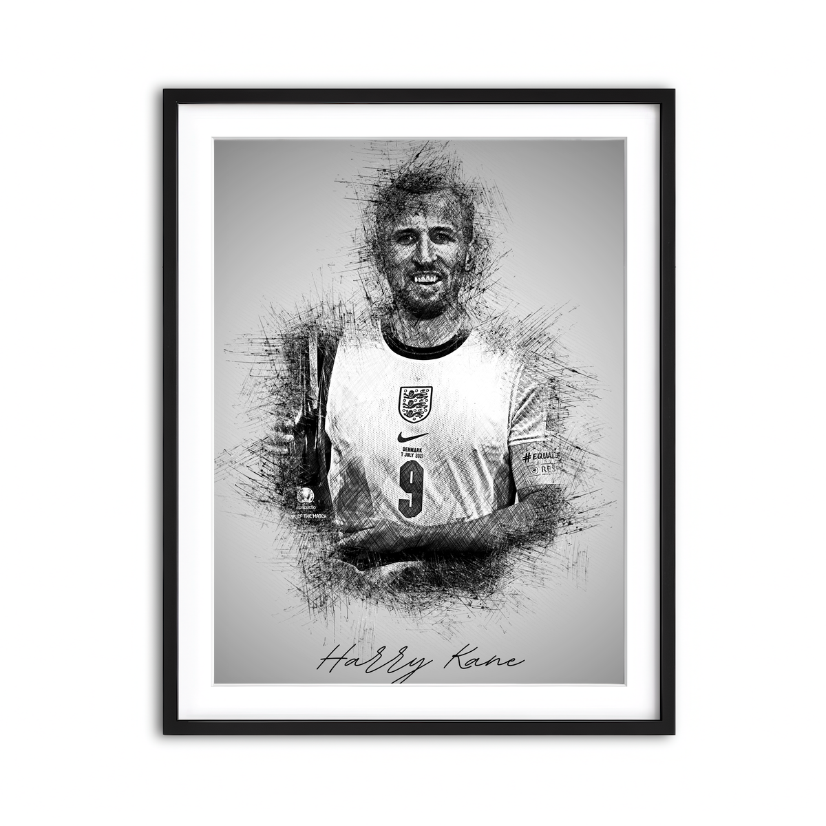 Framed Print 3x4 Black