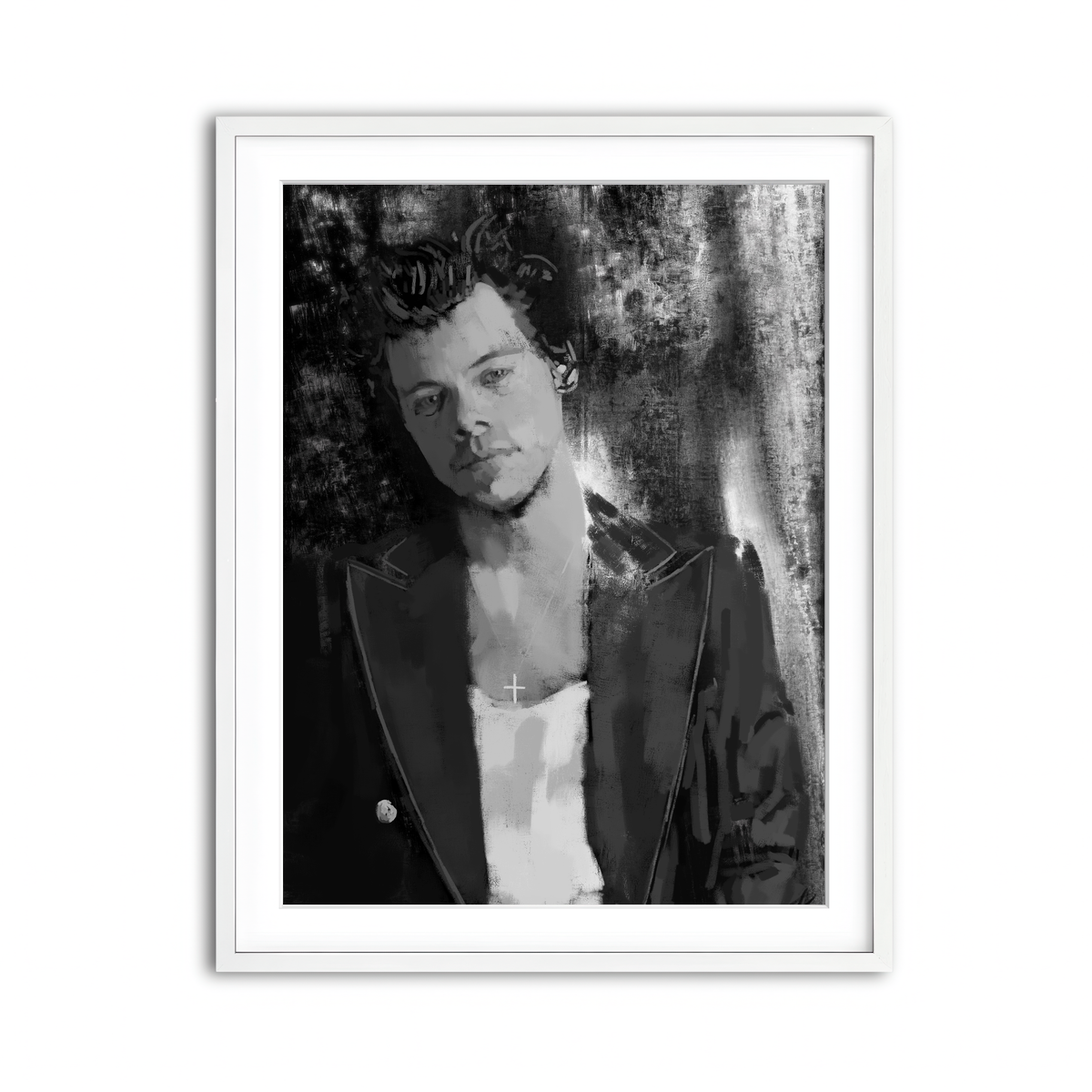 Framed Print 3x4 White