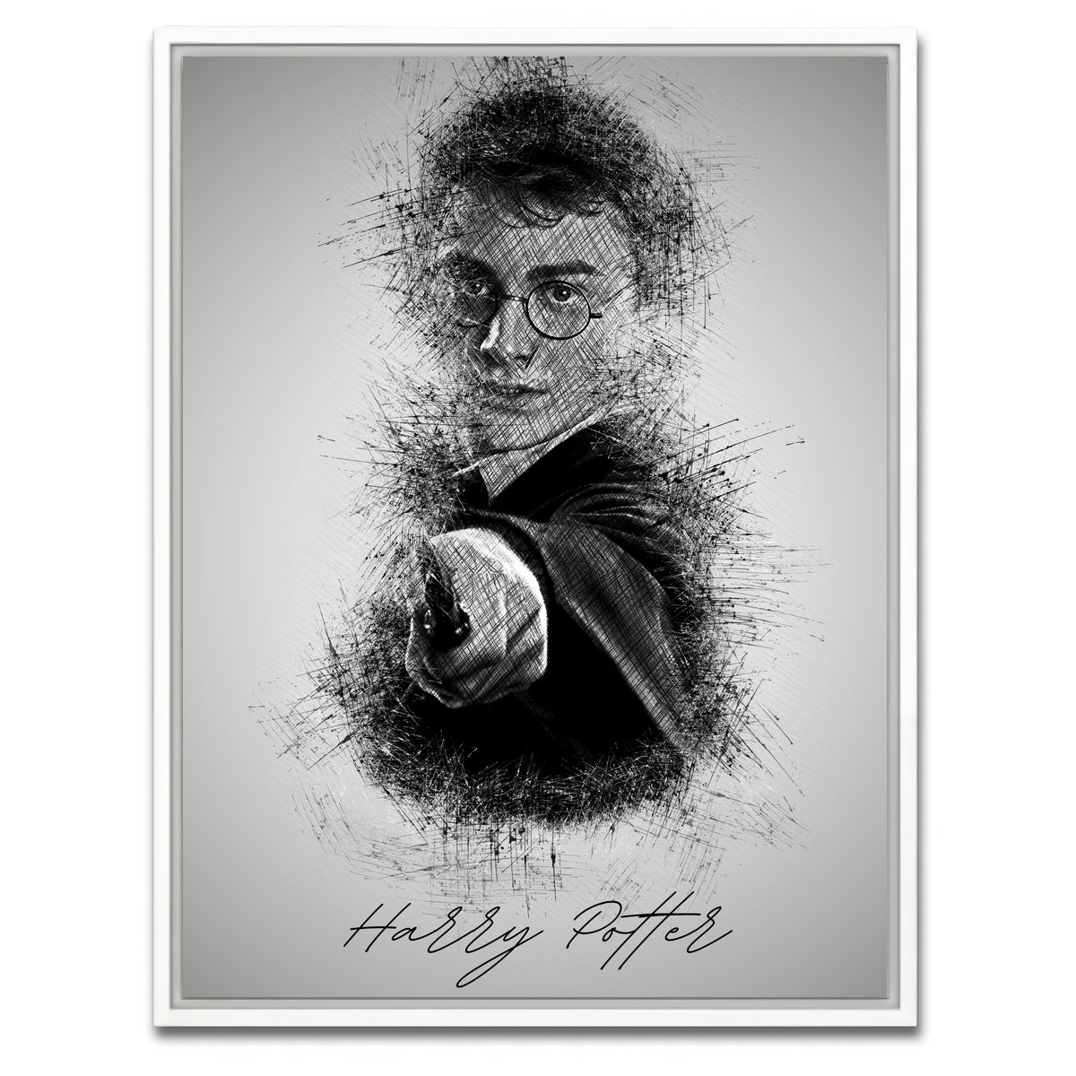 AUTO-MOCKUP WHITE | Harry Potter | 1 Piece | White Framed Canvas | group=3x4