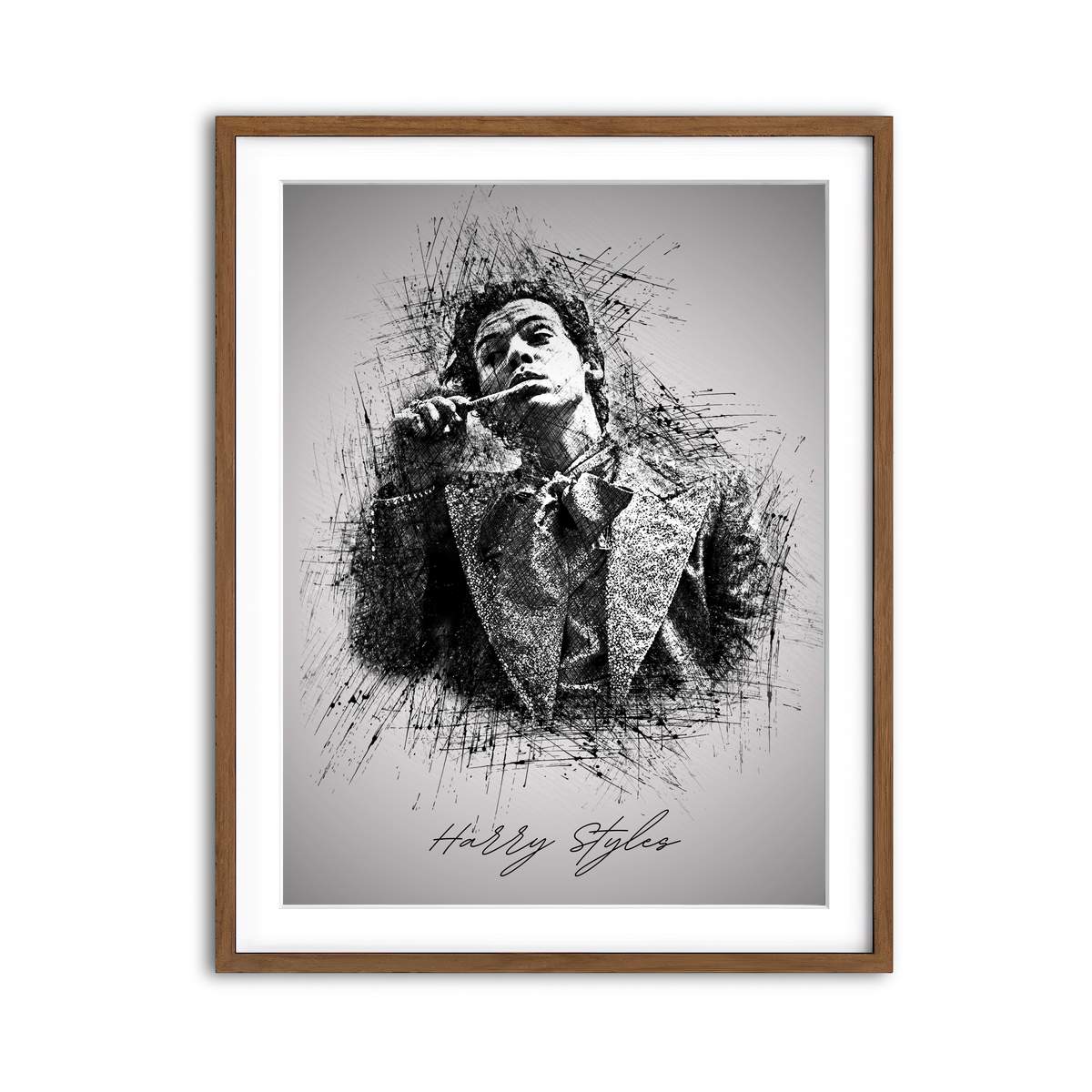 Framed Print 3x4 Walnut