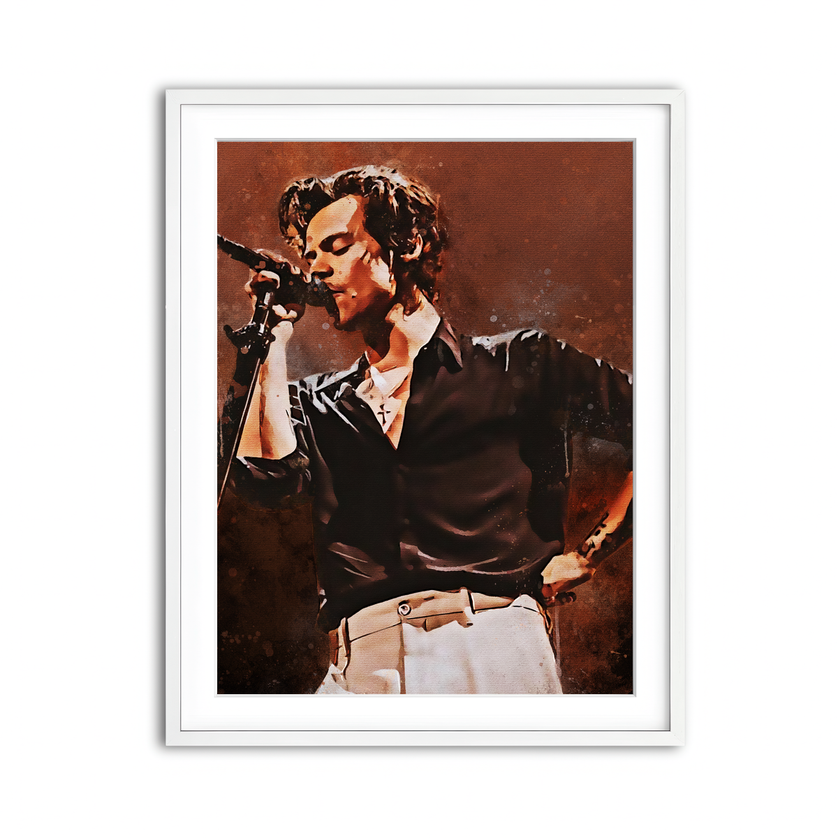 Framed Print 3x4 White
