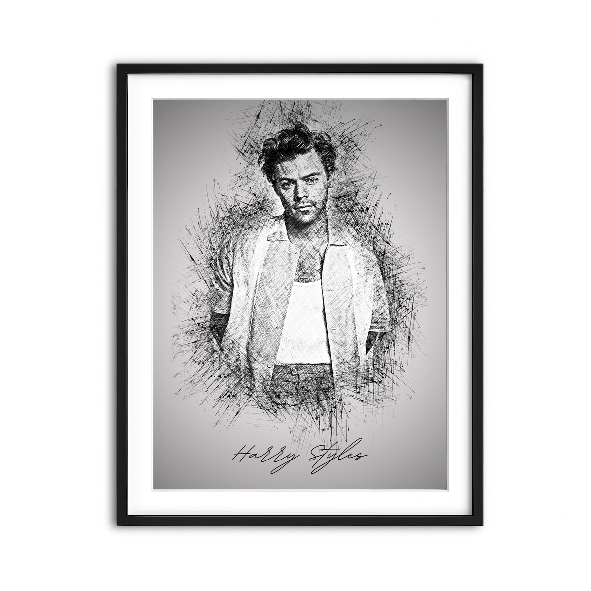 Framed Print 3x4 Black