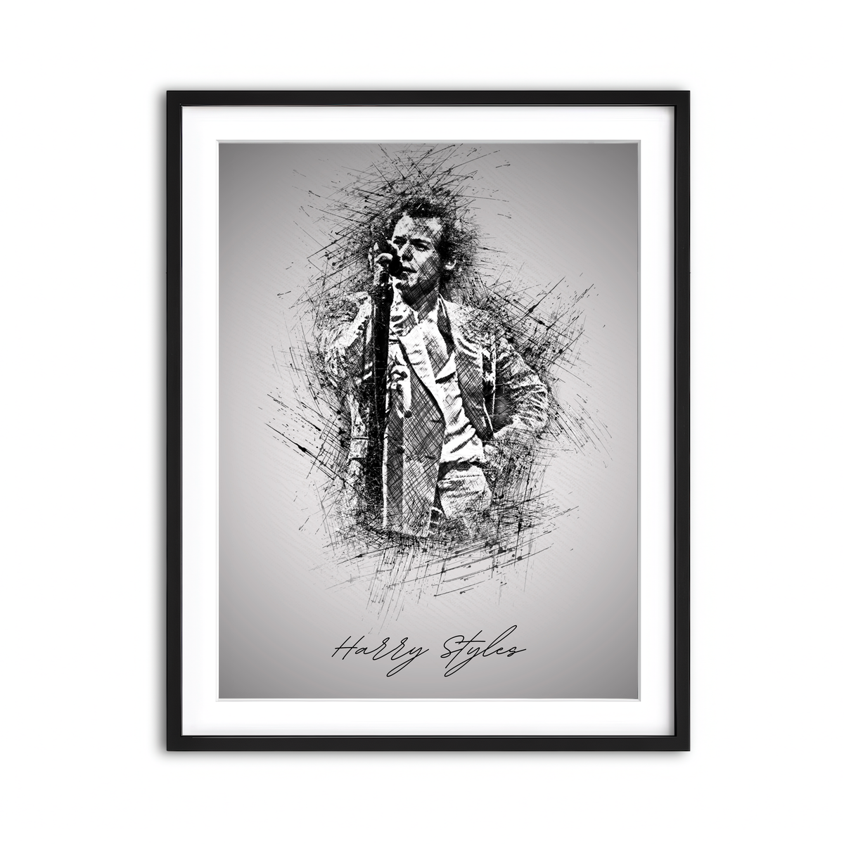 Framed Print 3x4 Black