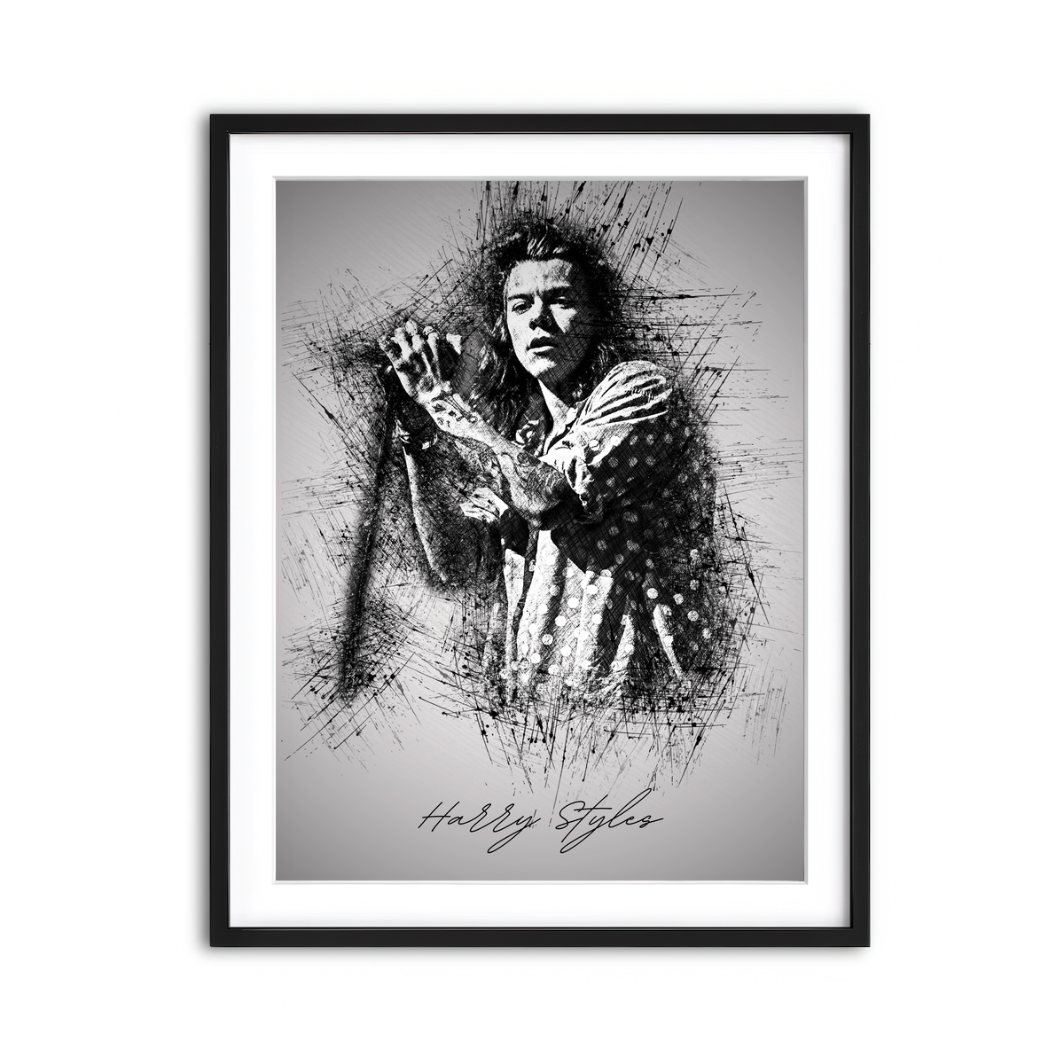 Framed Print 3x4 Black