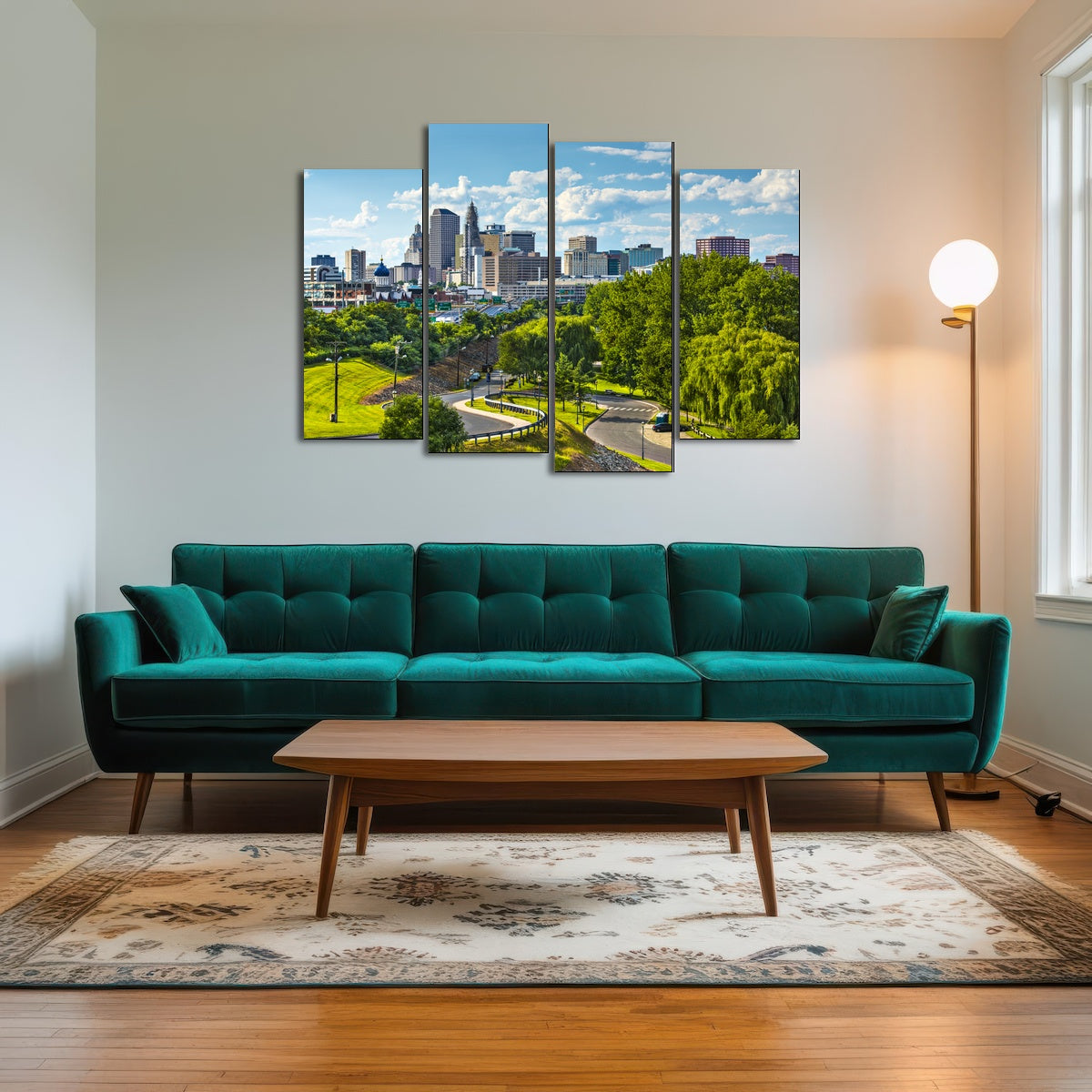 AUTO-MOCKUP ROOM | Hartford Downtown Cityscape