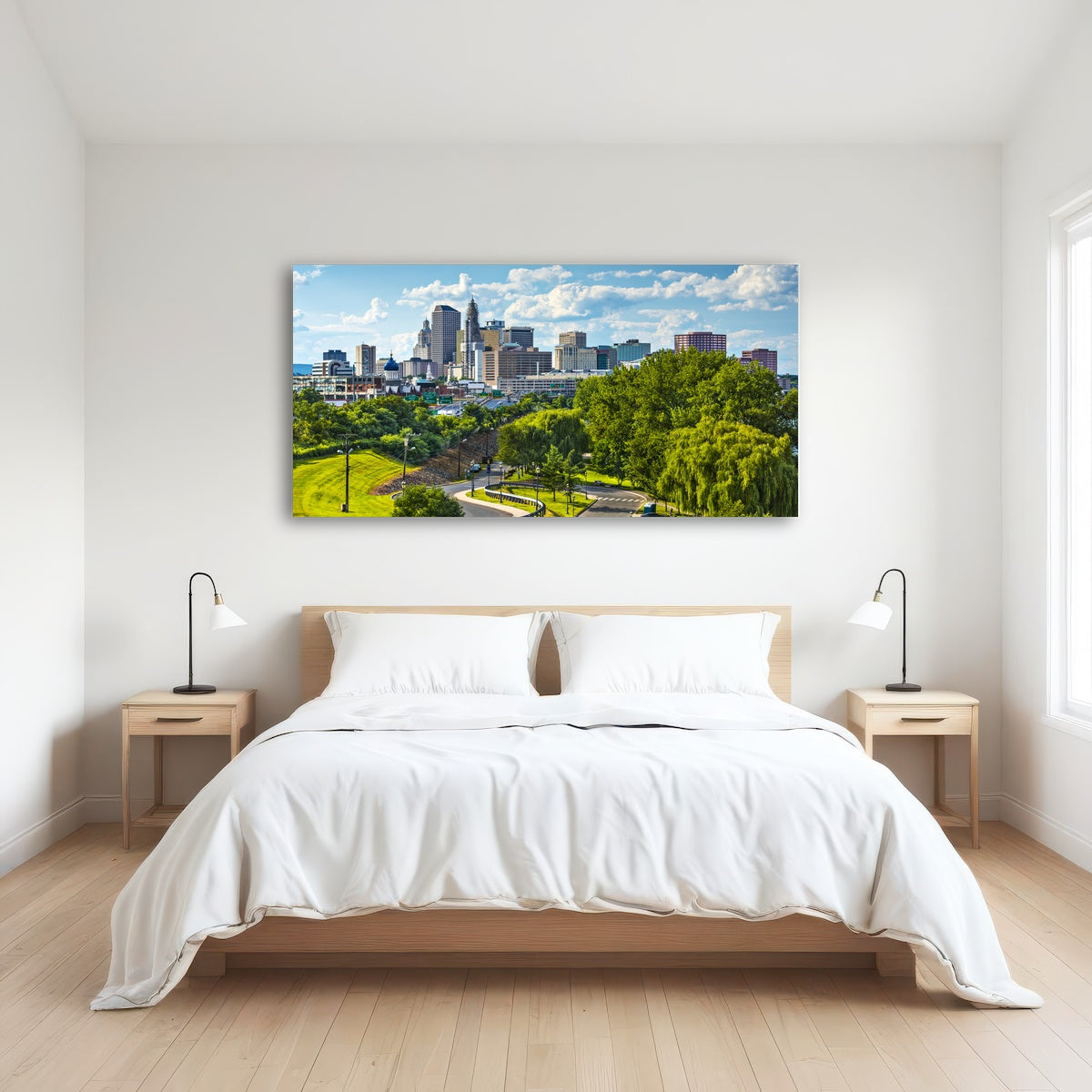 AUTO-MOCKUP ROOM | Hartford Downtown Cityscape