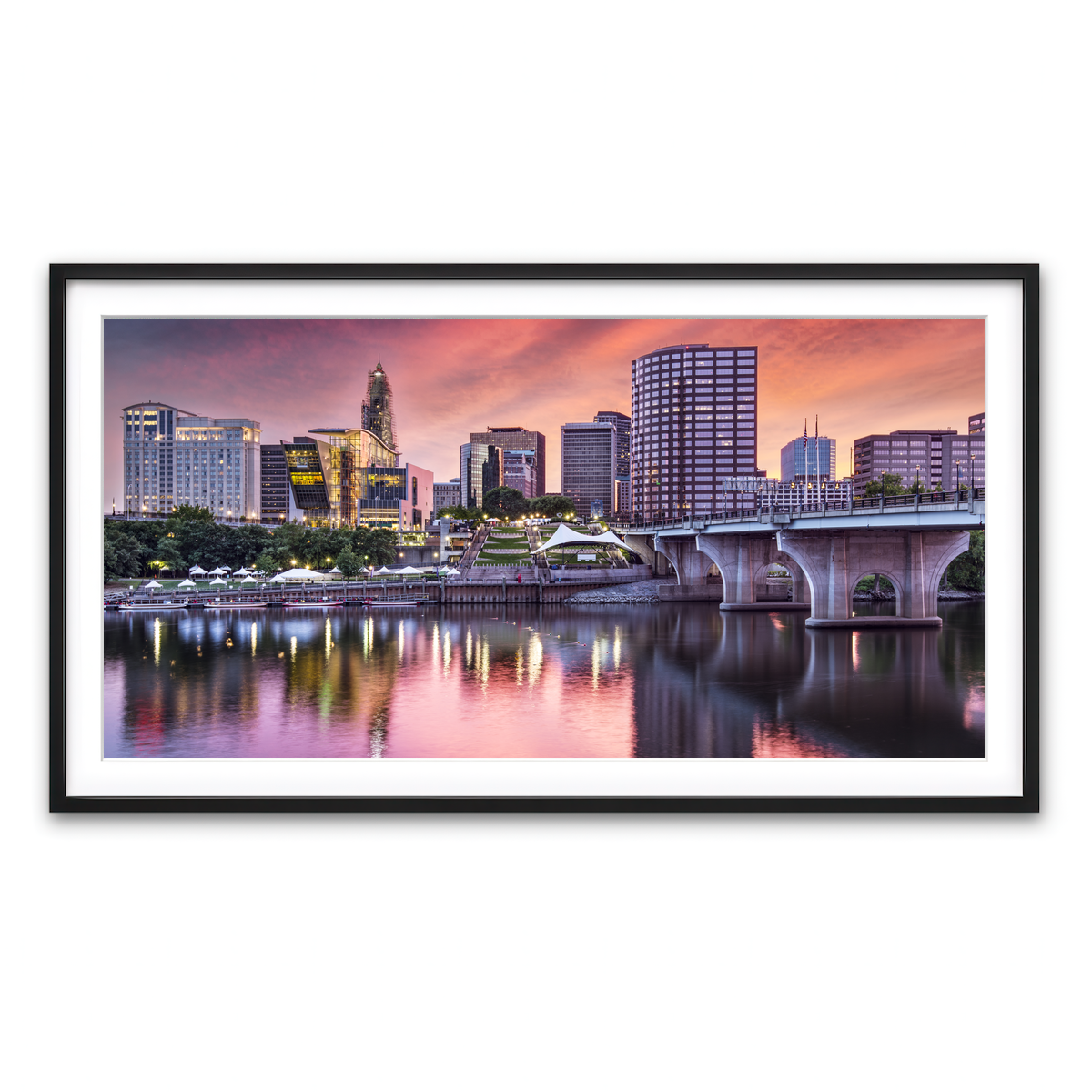 Framed Print 2x1 Black
