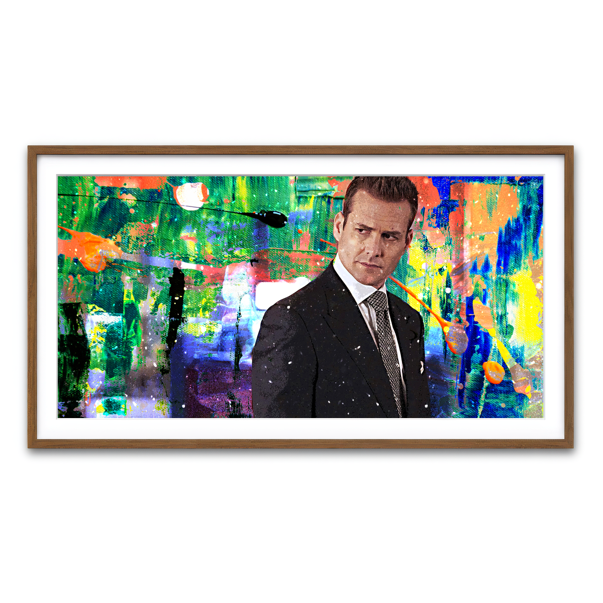 Framed Print 2x1 Walnut