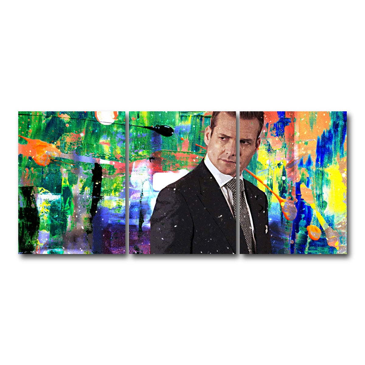 AUTO-MOCKUP WHITE | Harvey Specter | 3 Piece | Gallery Wrap Canvas | group=18x24