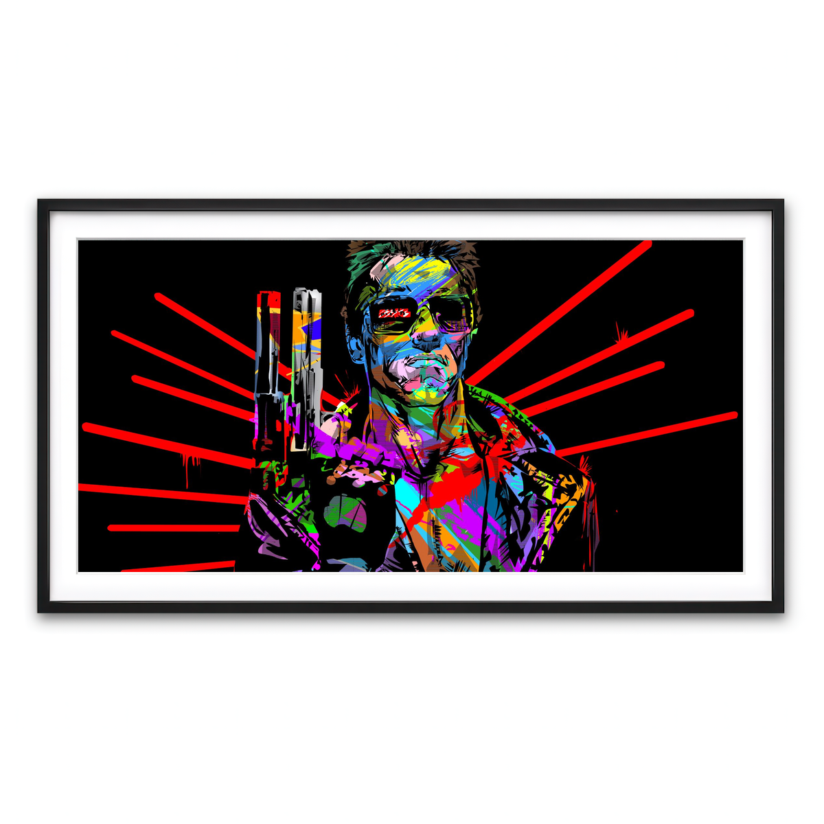 Framed Print 2x1 Black