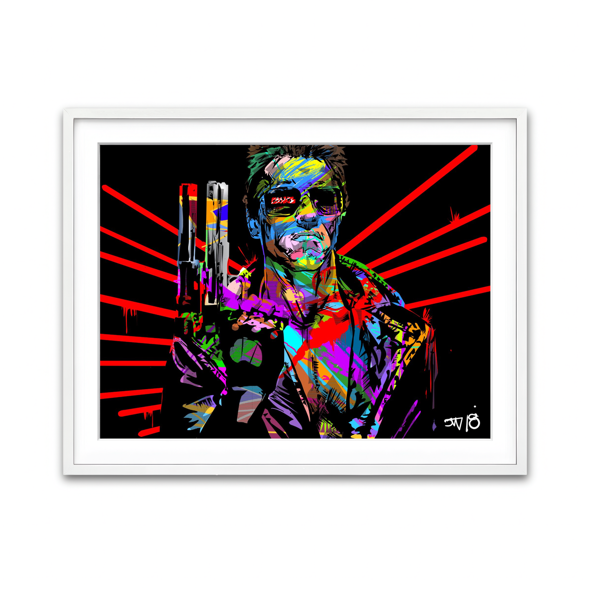 Framed Print 4x3 White