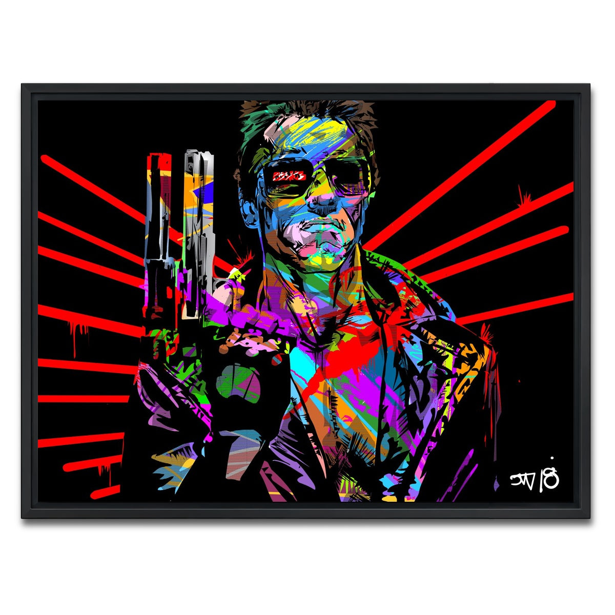 AUTO-MOCKUP WHITE | Hasta La Vista | 1 Piece | Black Framed Canvas | group=4x3