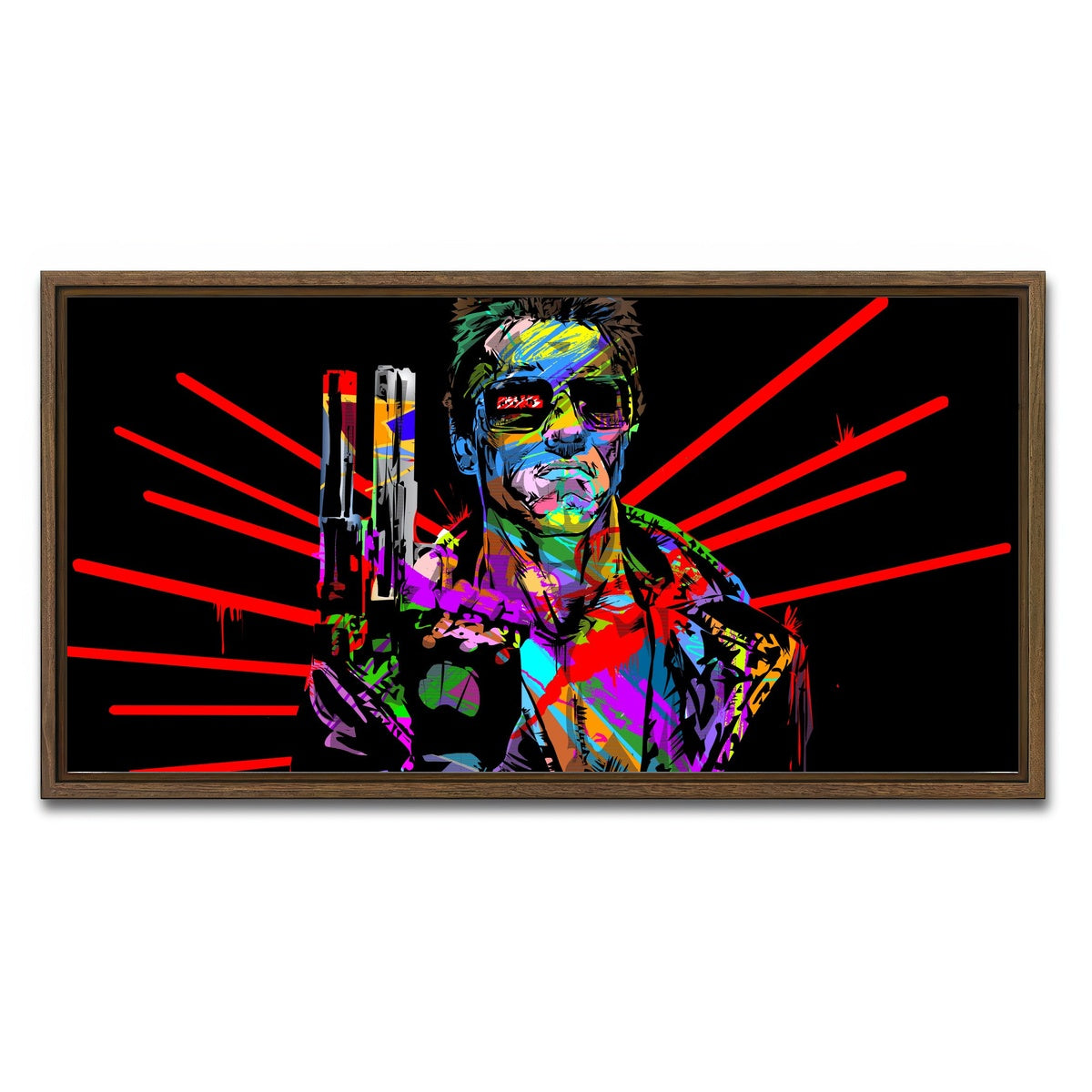 AUTO-MOCKUP WHITE | Hasta La Vista | 1 Piece | Walnut Framed Canvas | group=2x1