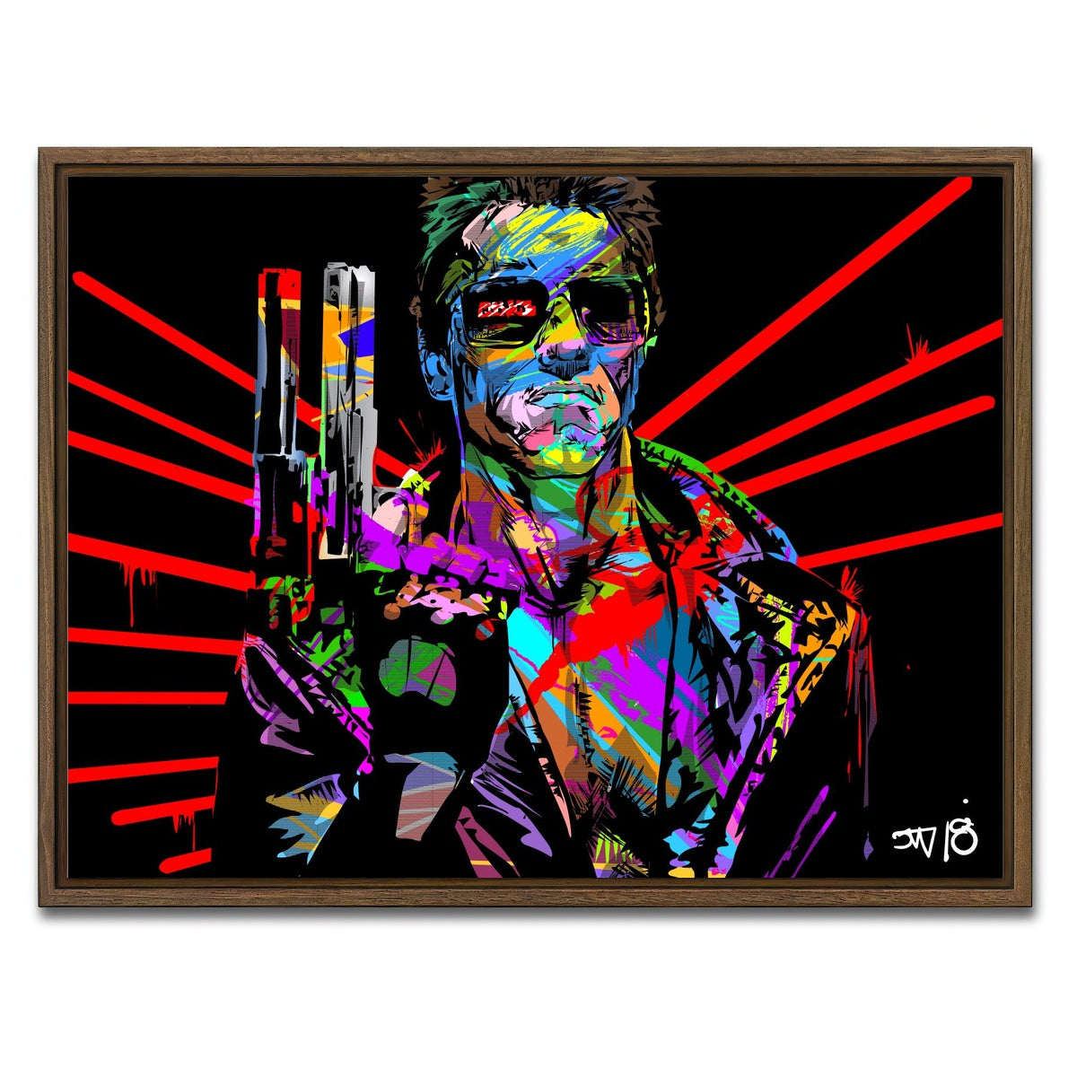 AUTO-MOCKUP WHITE | Hasta La Vista | 1 Piece | Walnut Framed Canvas | group=4x3