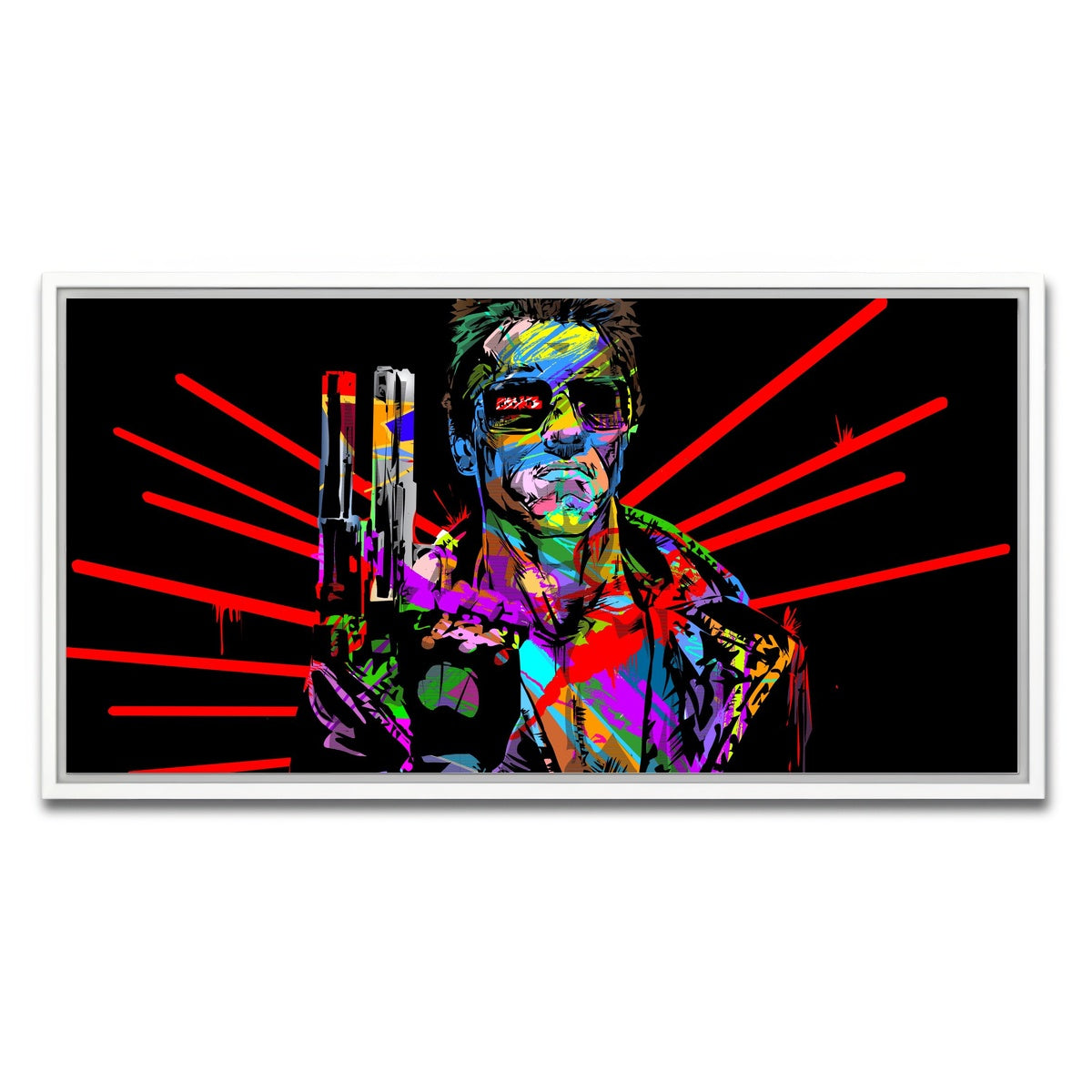 AUTO-MOCKUP WHITE | Hasta La Vista | 1 Piece | White Framed Canvas | group=2x1