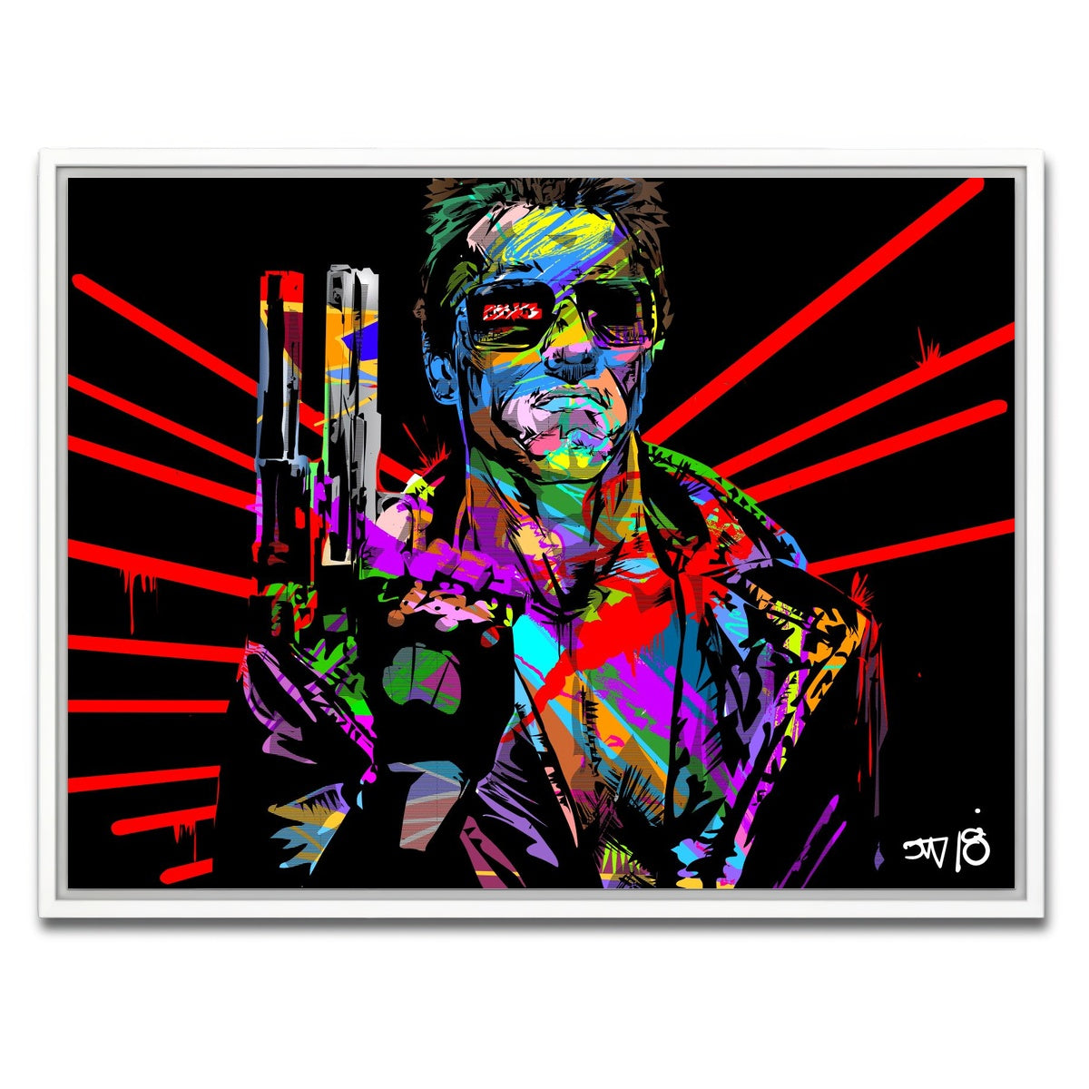 AUTO-MOCKUP WHITE | Hasta La Vista | 1 Piece | White Framed Canvas | group=4x3