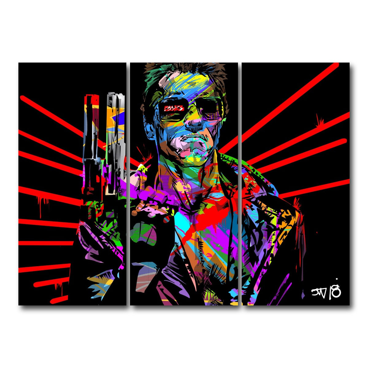 AUTO-MOCKUP WHITE | Hasta La Vista | 3 Piece | Gallery Wrap Canvas | group=8x18