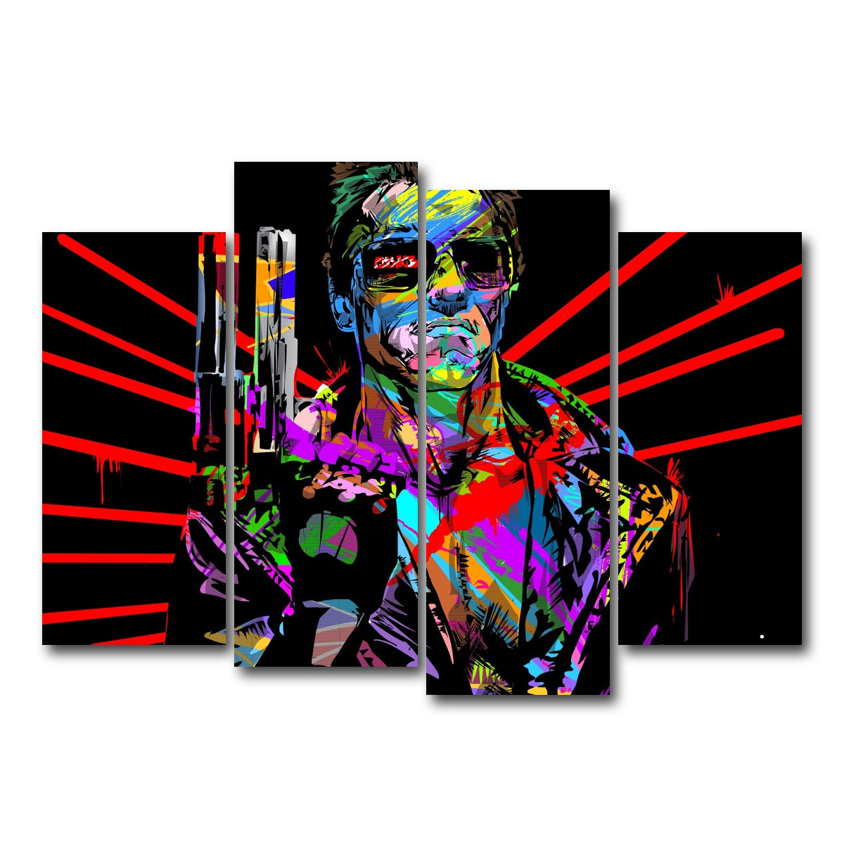 AUTO-MOCKUP WHITE | Hasta La Vista | 4 Piece | Gallery Wrap Canvas | group=4_normal