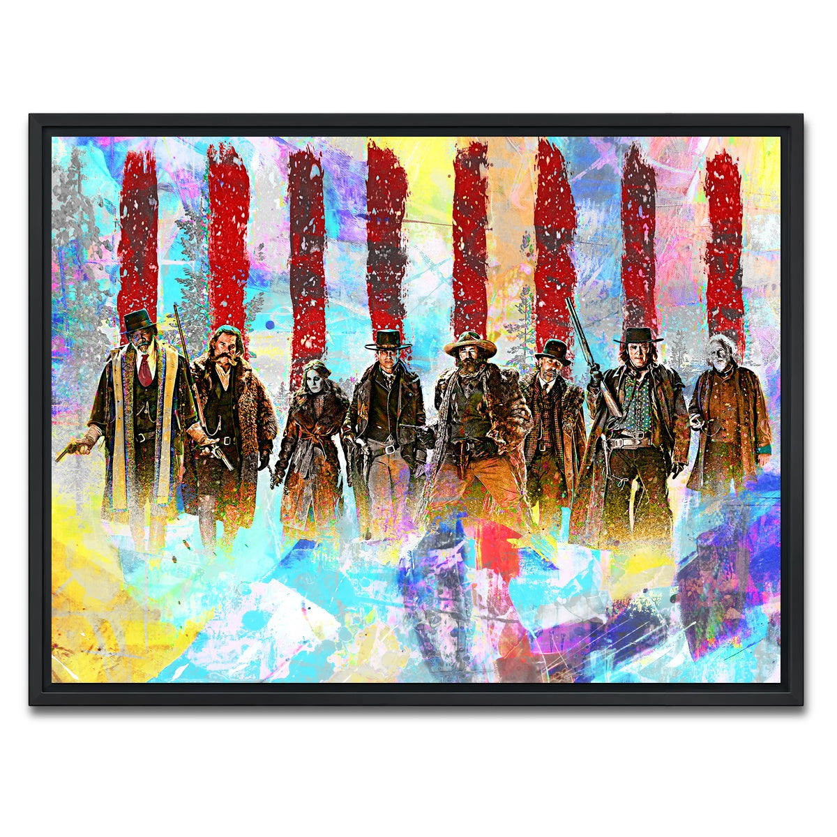 AUTO-MOCKUP WHITE | Hateful Eight | 1 Piece | Black Framed Canvas | group=4x3