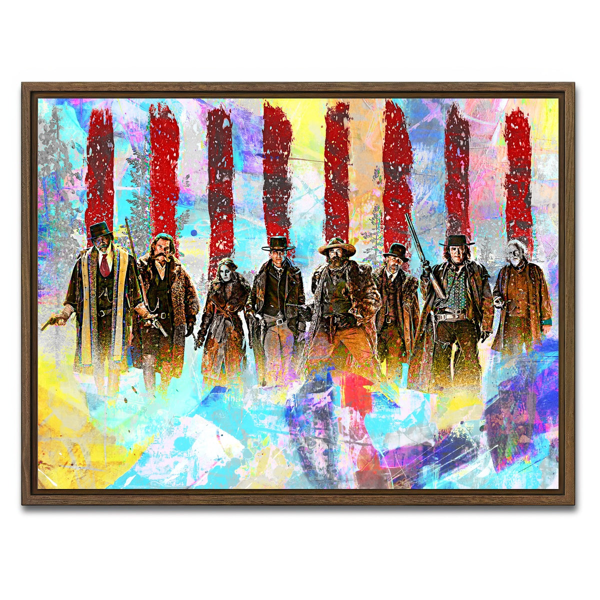 AUTO-MOCKUP WHITE | Hateful Eight | 1 Piece | Walnut Framed Canvas | group=4x3