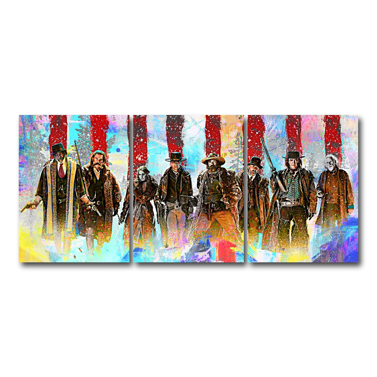 AUTO-MOCKUP WHITE | Hateful Eight | 3 Piece | Gallery Wrap Canvas | group=18x24