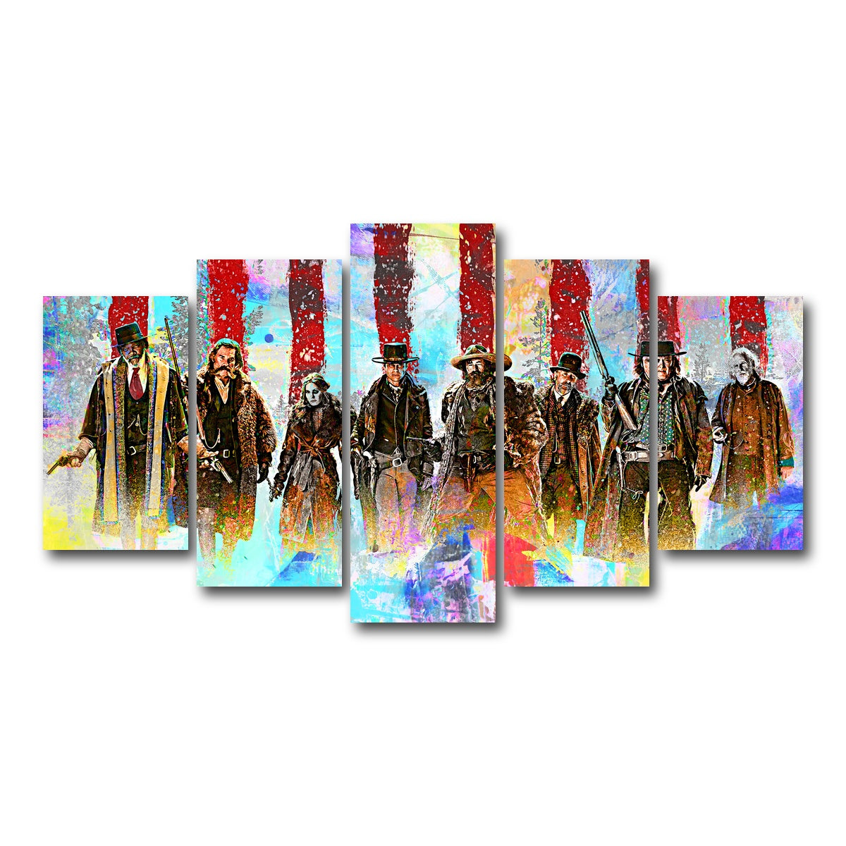 AUTO-MOCKUP WHITE | Hateful Eight | 5 Piece | Gallery Wrap Canvas | group=5_normal