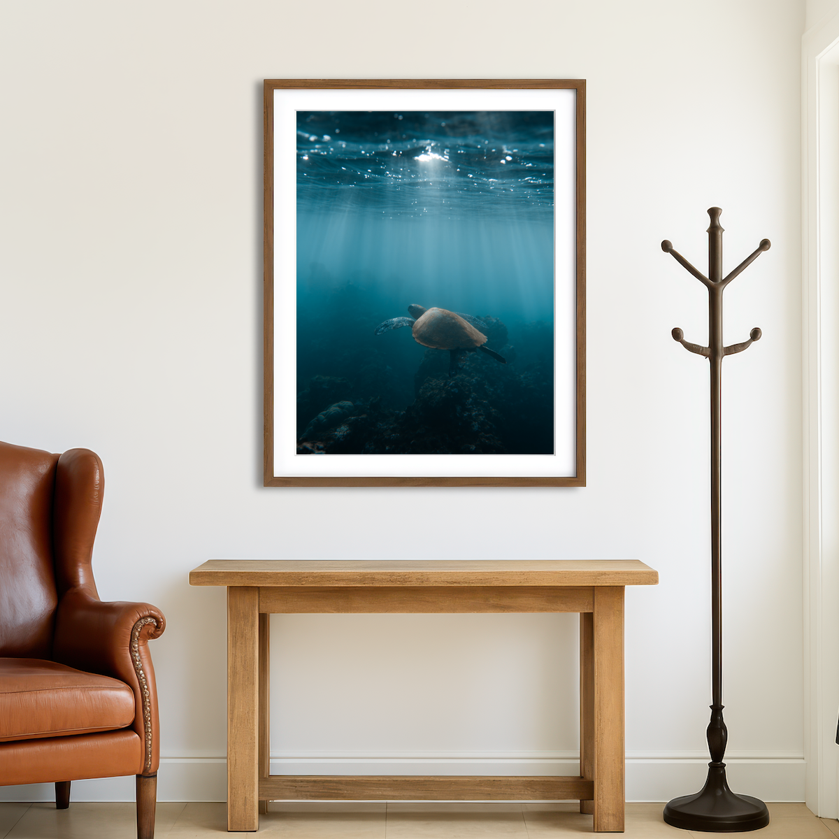 AUTO-MOCKUP ROOM | Hawaii Turtle Wall Art