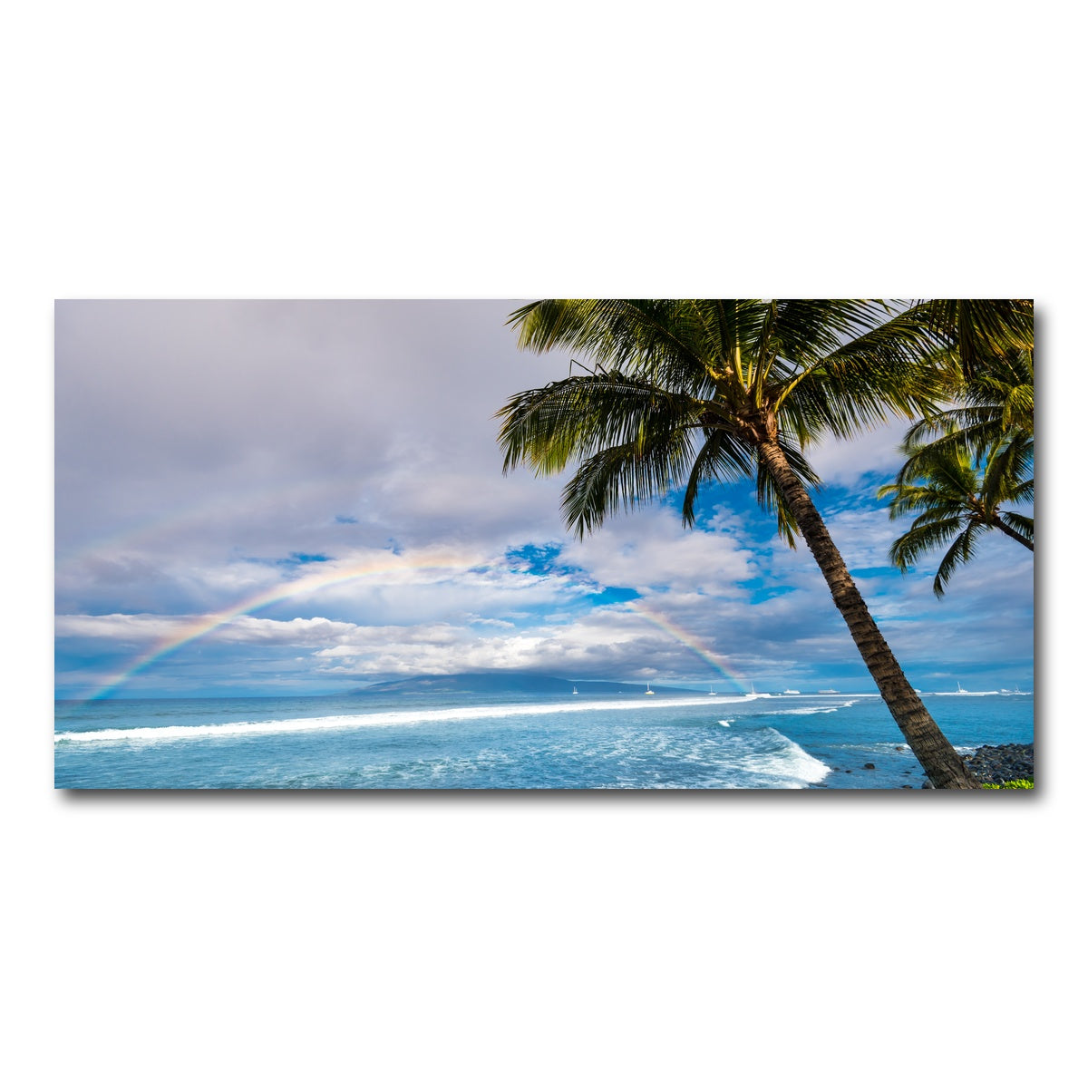 AUTO-MOCKUP WHITE | Hawaiian Landscape | 1 Piece | Gallery Wrap Canvas | group=2x1