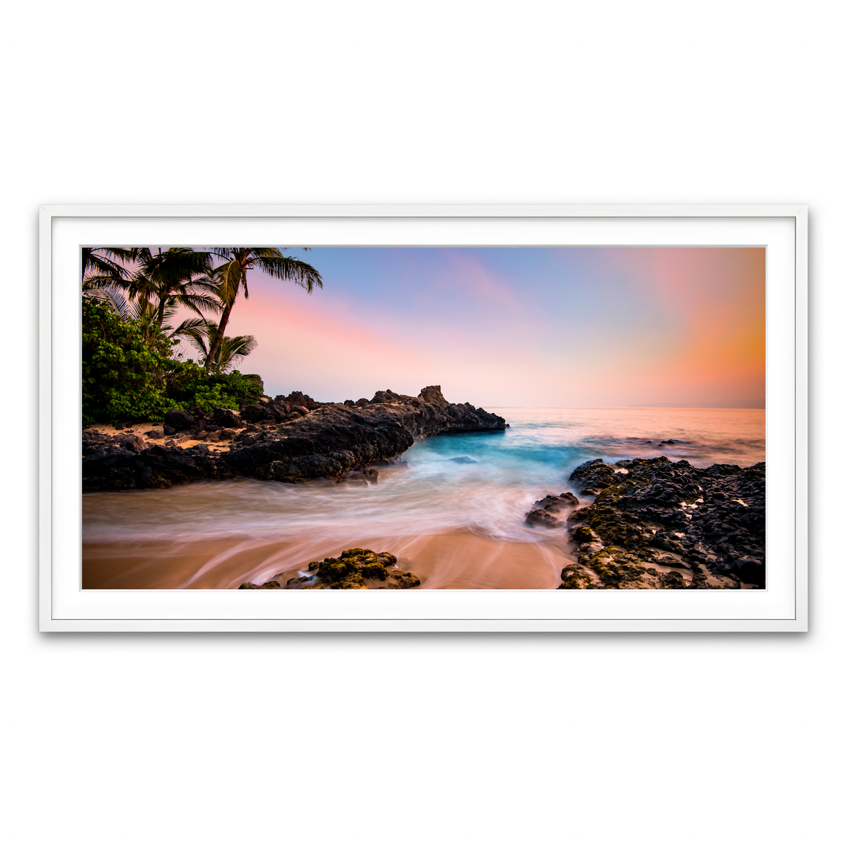 Framed Print 2x1 White
