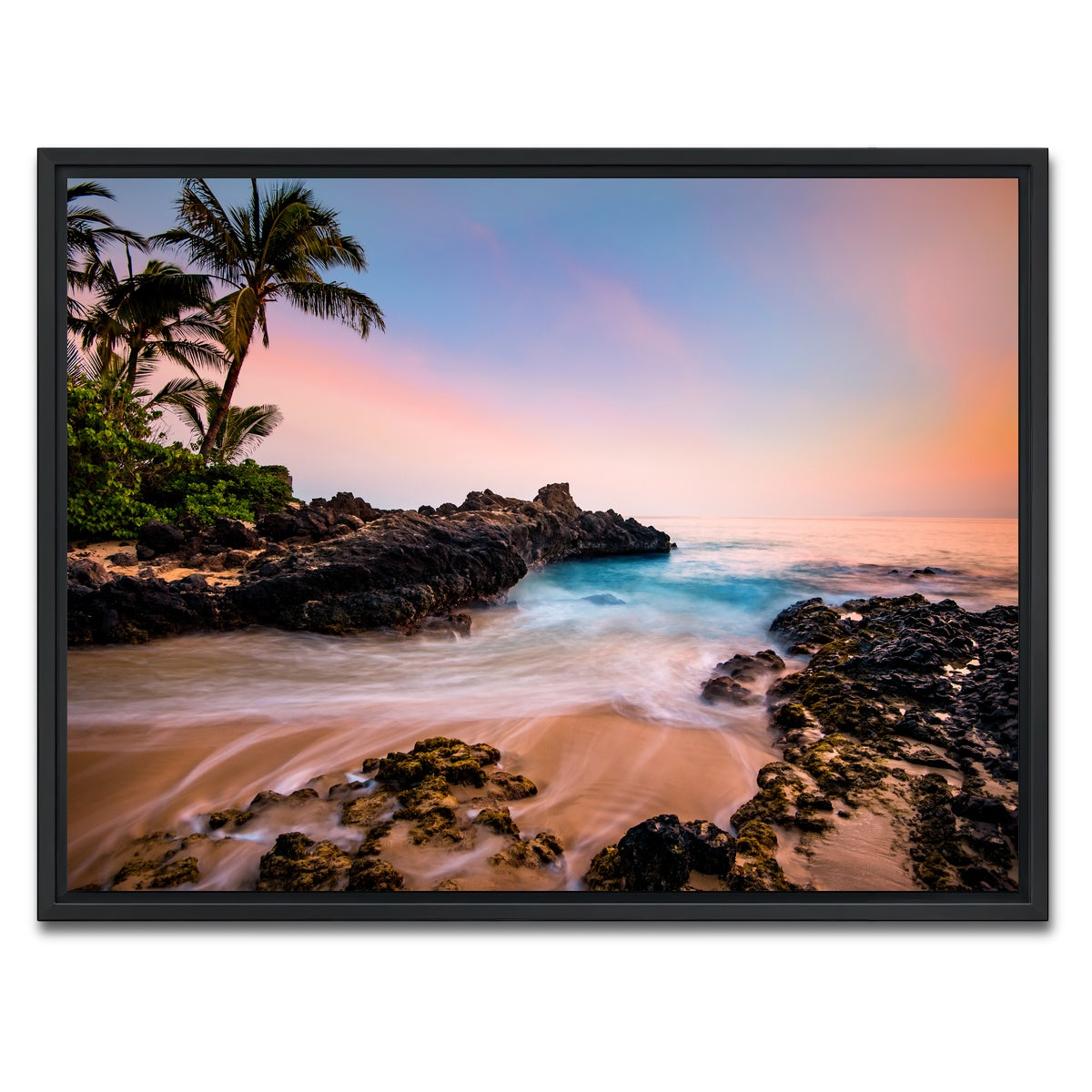 AUTO-MOCKUP WHITE | Hawaiian Paradise | 1 Piece | Black Framed Canvas | group=4x3