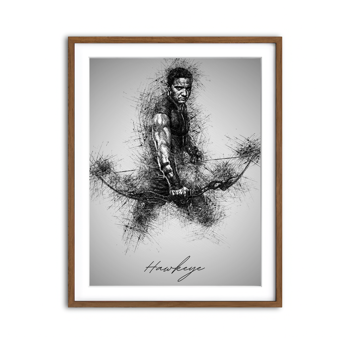 Framed Print 3x4 Walnut