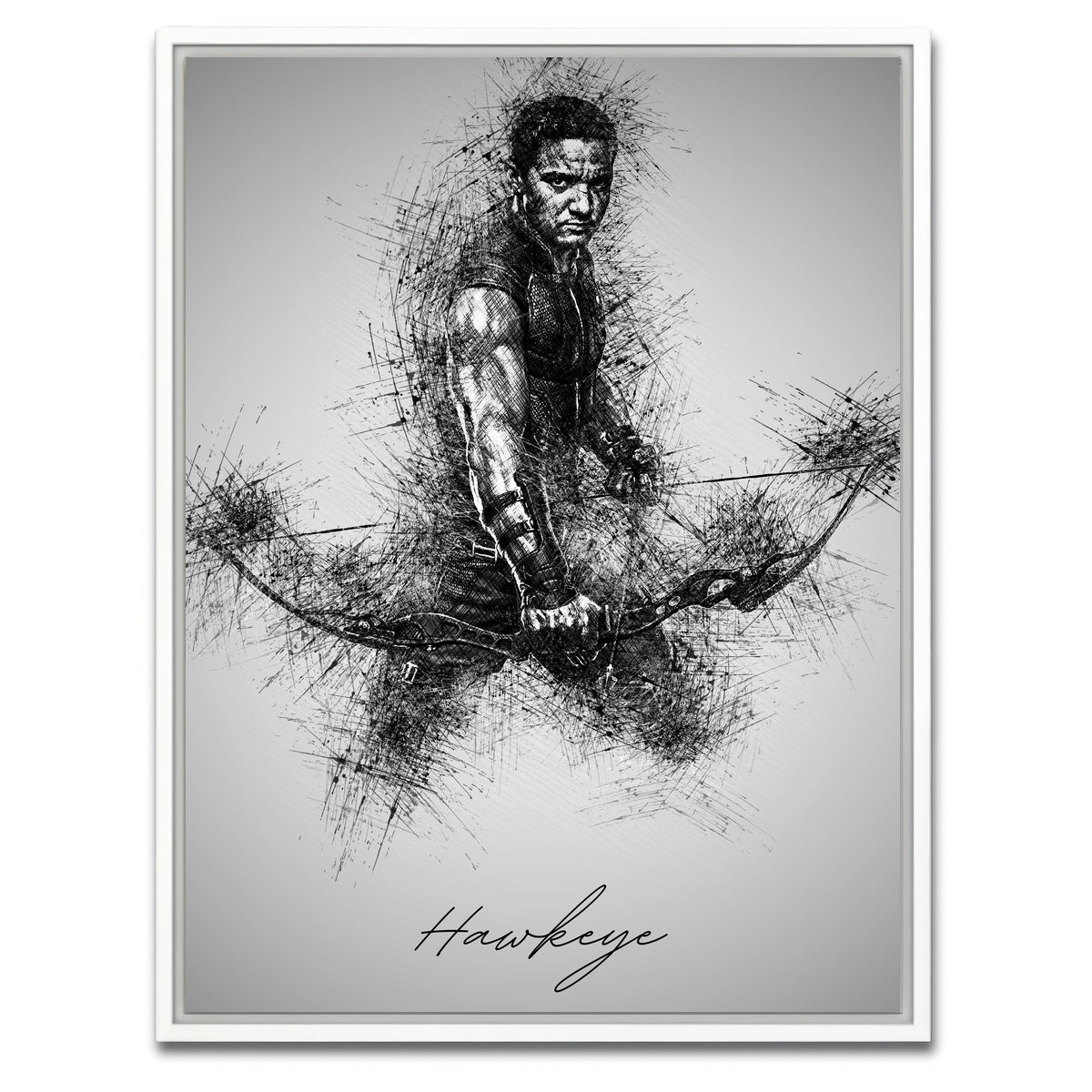 AUTO-MOCKUP WHITE | Hawkeye | 1 Piece | White Framed Canvas | group=3x4