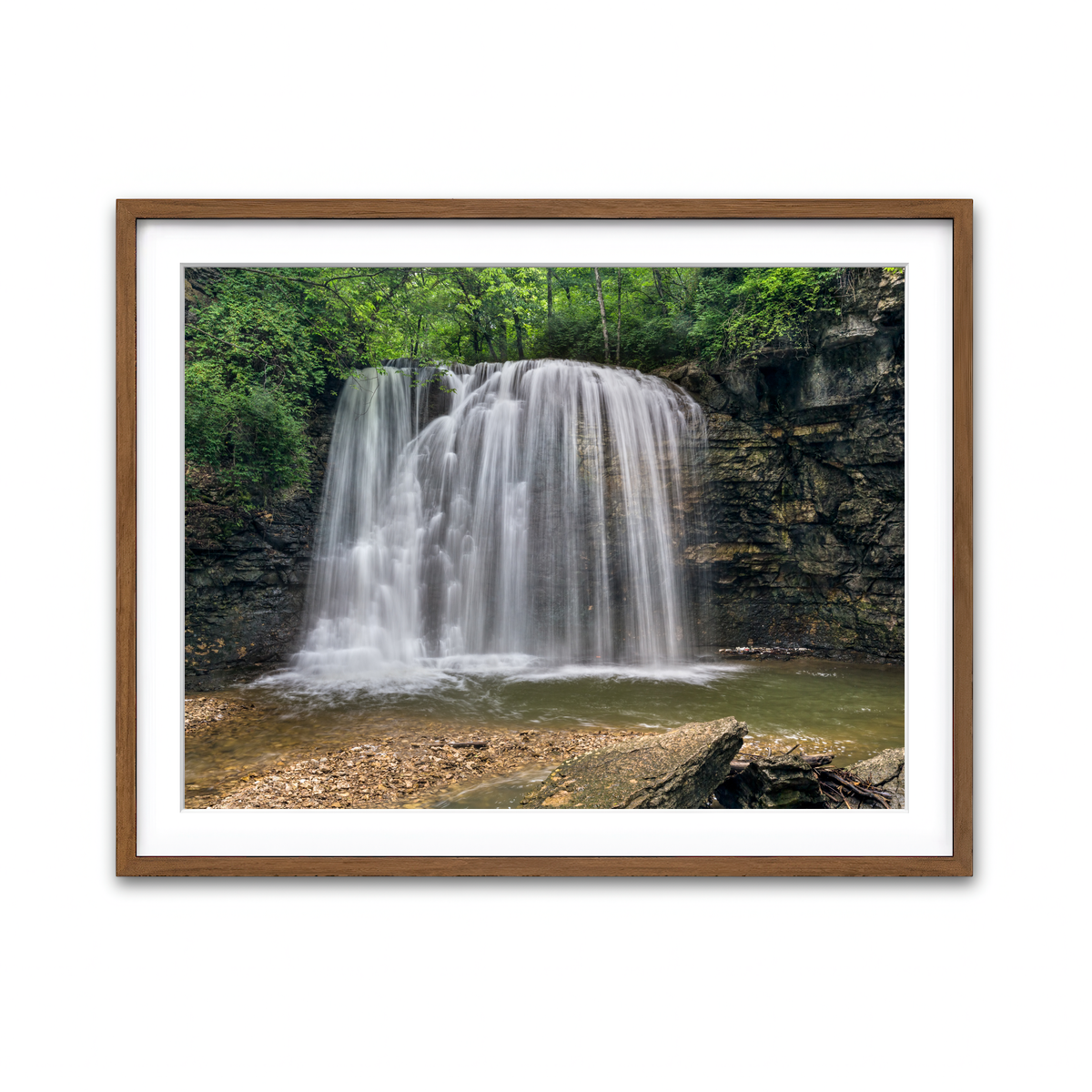 Framed Print 4x3 Walnut