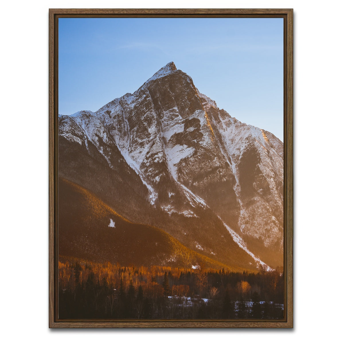 AUTO-MOCKUP WHITE | Hazelton Northern BC | 1 Piece | Walnut Framed Canvas | group=3x4