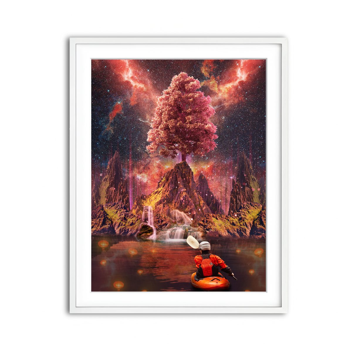 Framed Print 3x4 White