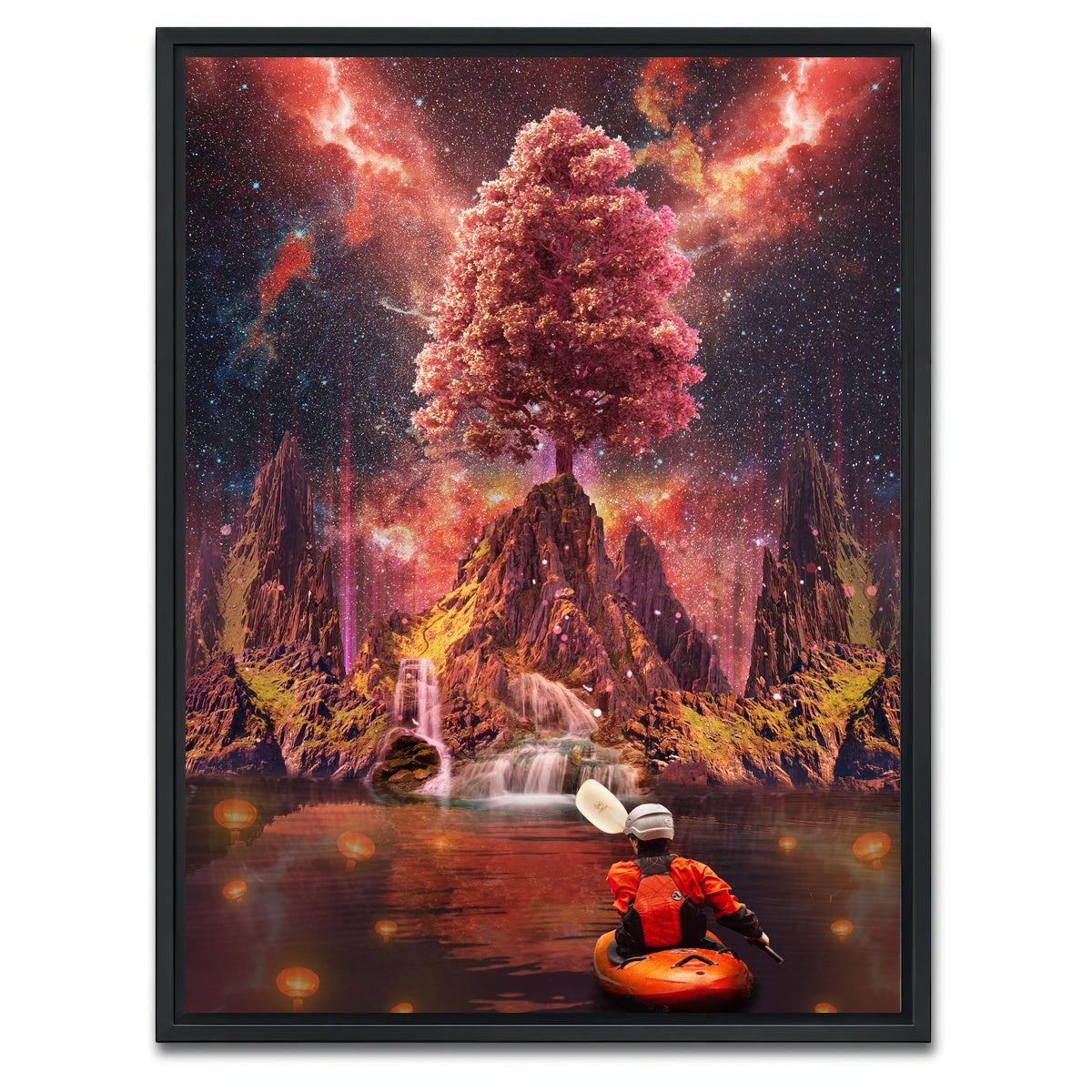 AUTO-MOCKUP WHITE | Healing Boat | 1 Piece | Black Framed Canvas | group=3x4