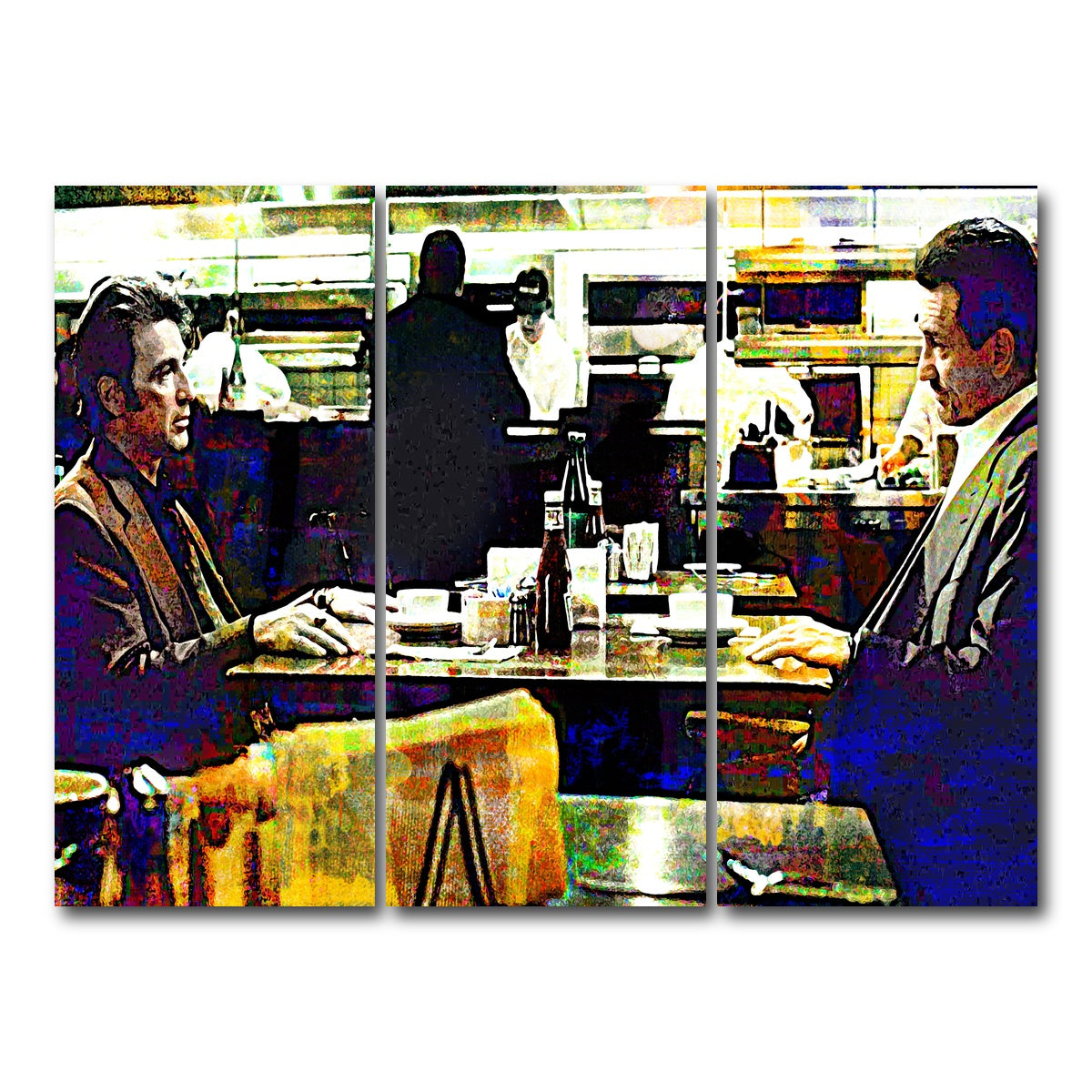 AUTO-MOCKUP WHITE | Heat - The Meeting | 3 Piece | Gallery Wrap Canvas | group=8x18