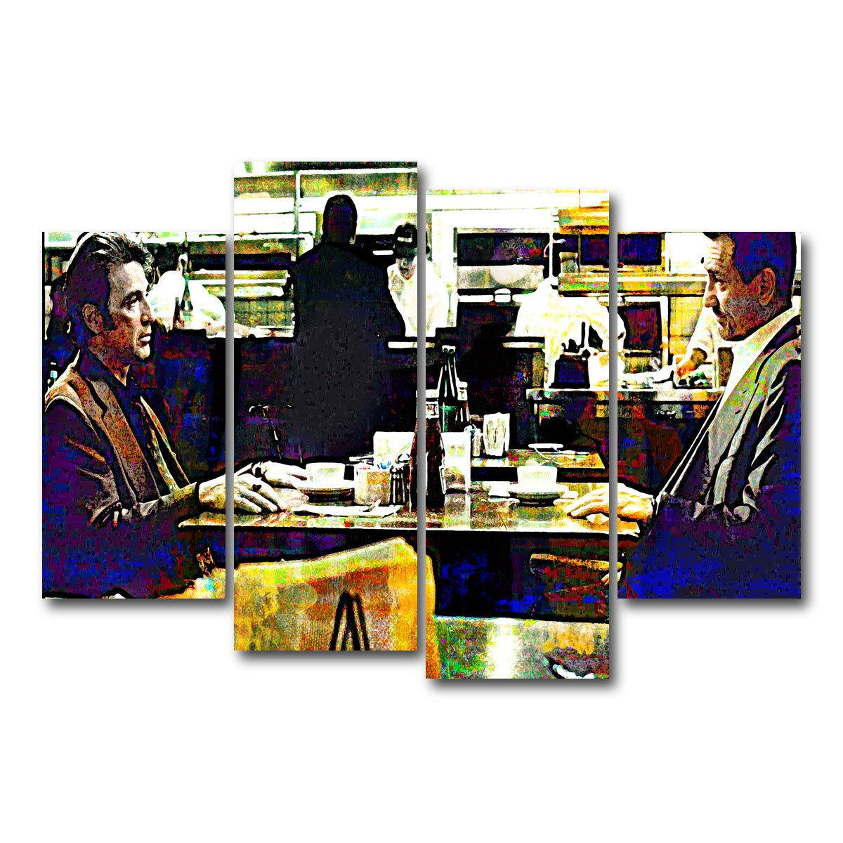 AUTO-MOCKUP WHITE | Heat - The Meeting | 4 Piece | Gallery Wrap Canvas | group=4_short