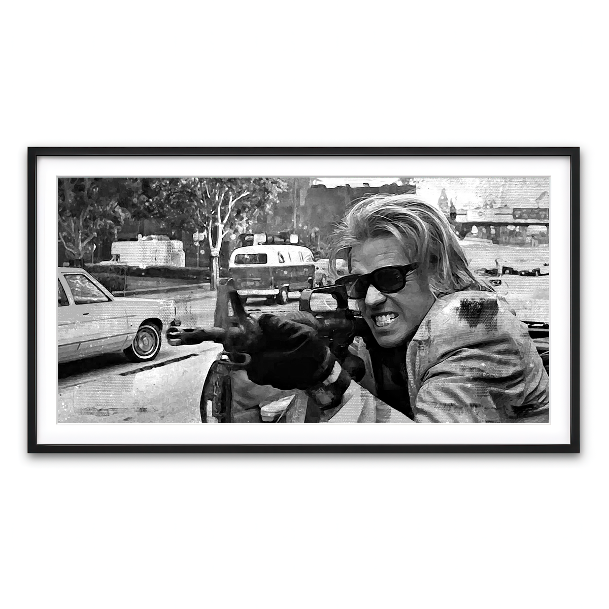 Framed Print 2x1 Black