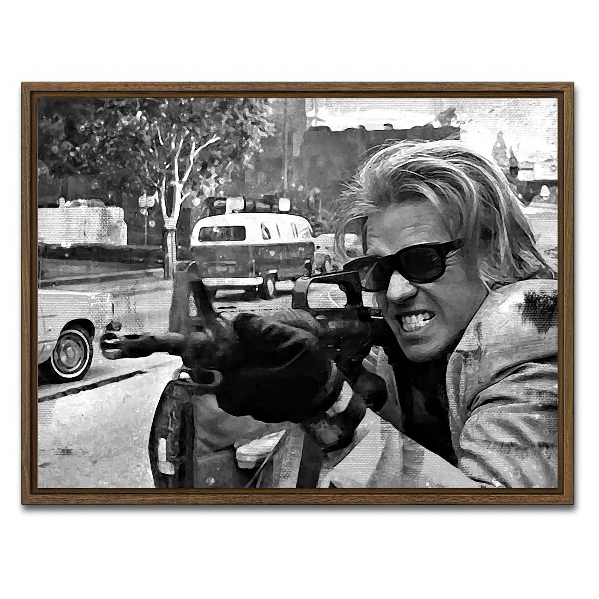 AUTO-MOCKUP WHITE | Heat Grayscale | 1 Piece | Walnut Framed Canvas | group=4x3