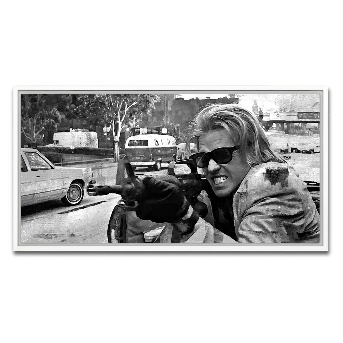 AUTO-MOCKUP WHITE | Heat Grayscale | 1 Piece | White Framed Canvas | group=2x1