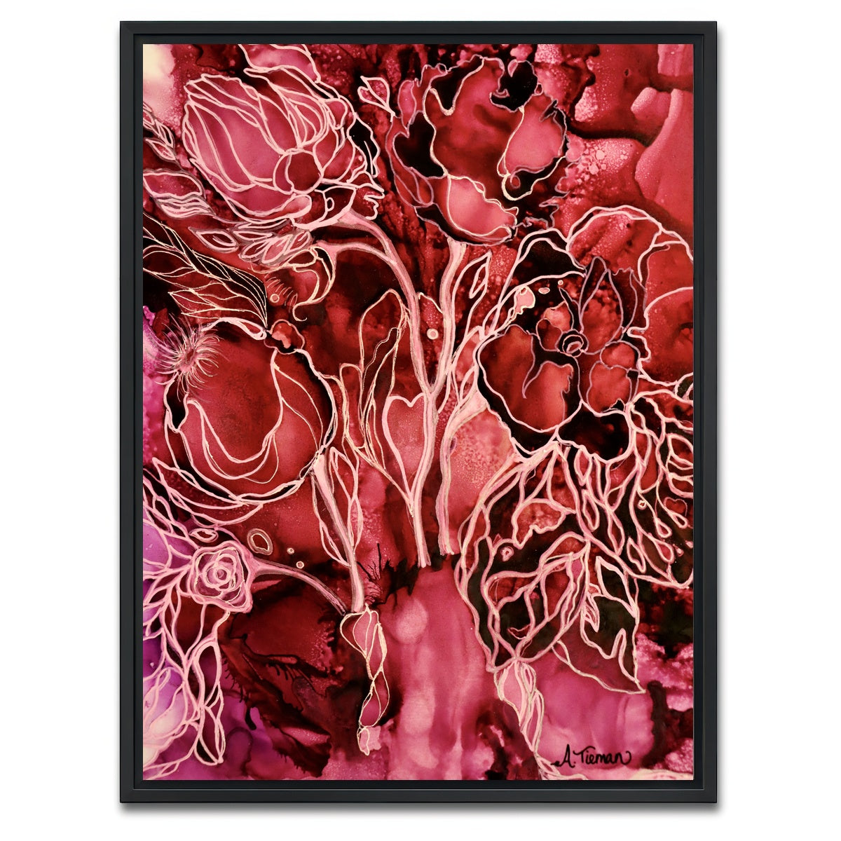 AUTO-MOCKUP WHITE | Heavenly Garden | 1 Piece | Black Framed Canvas | group=3x4