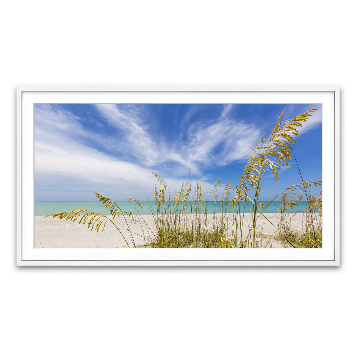 Framed Print 2x1 White