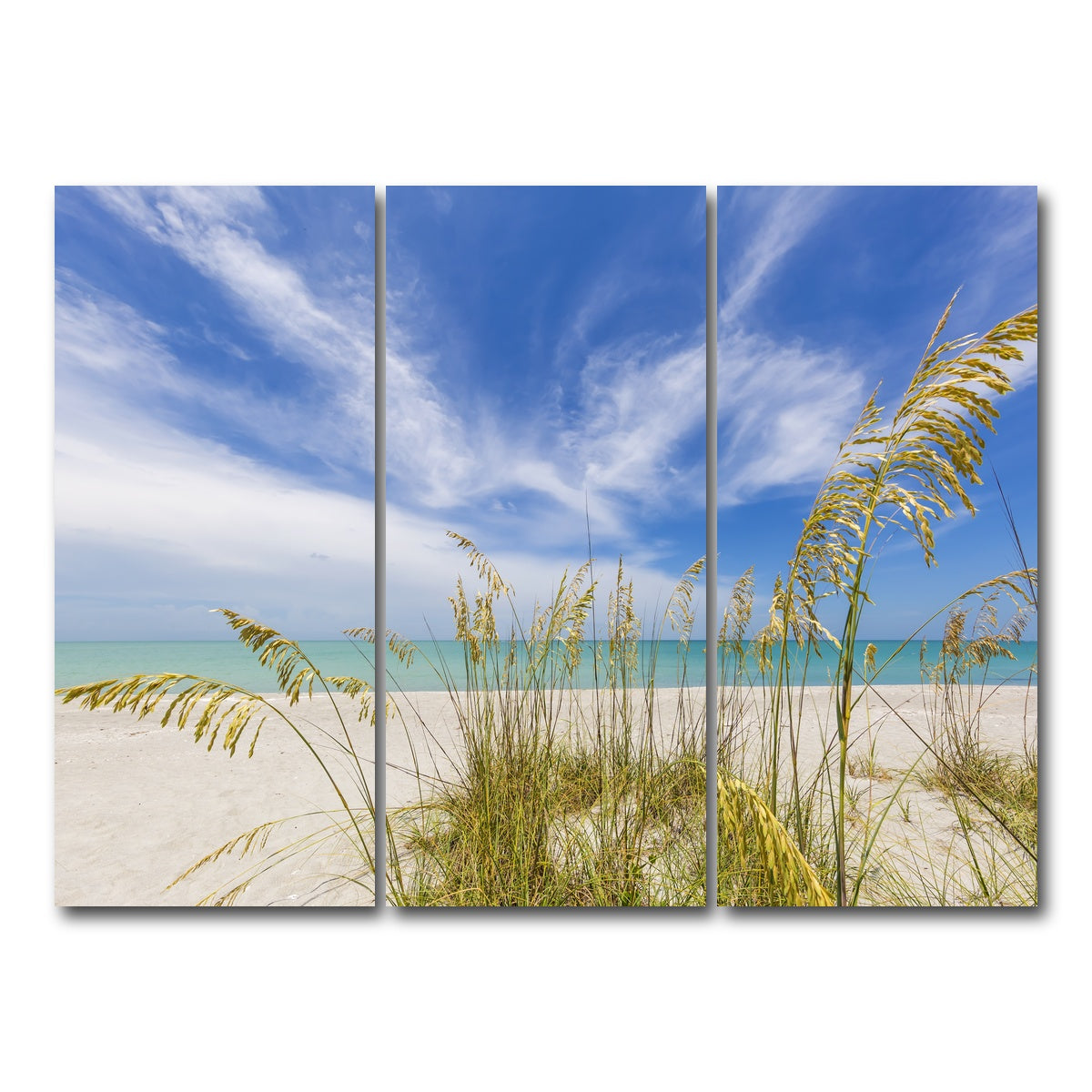 AUTO-MOCKUP WHITE | Heavenly calmness on the beach | 3 Piece | Gallery Wrap Canvas | group=8x18