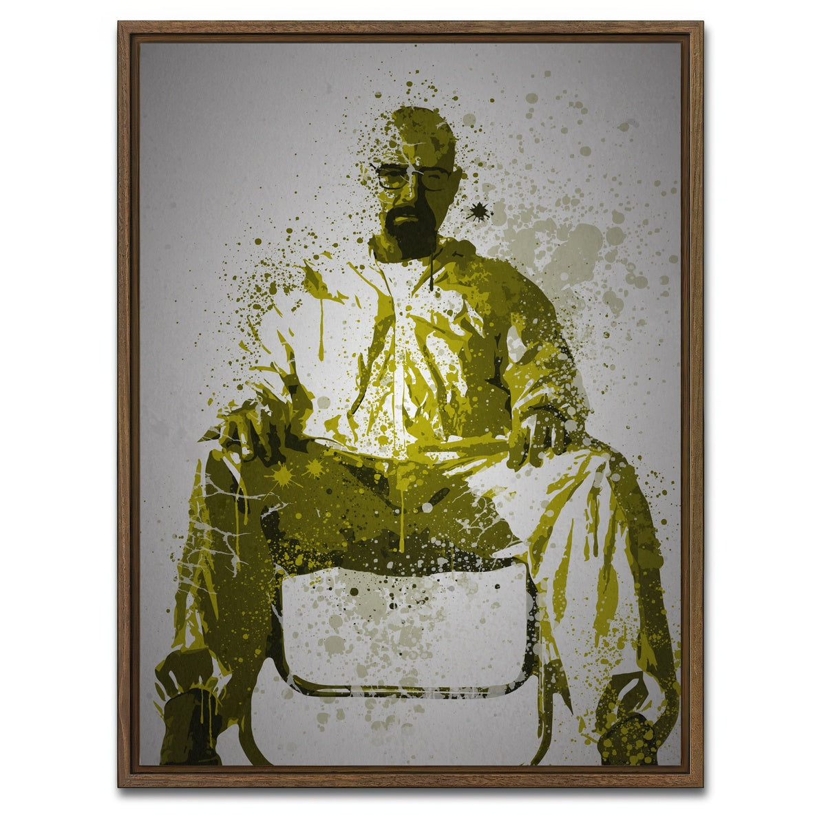 AUTO-MOCKUP WHITE | Heisenberg | 1 Piece | Walnut Framed Canvas | group=3x4