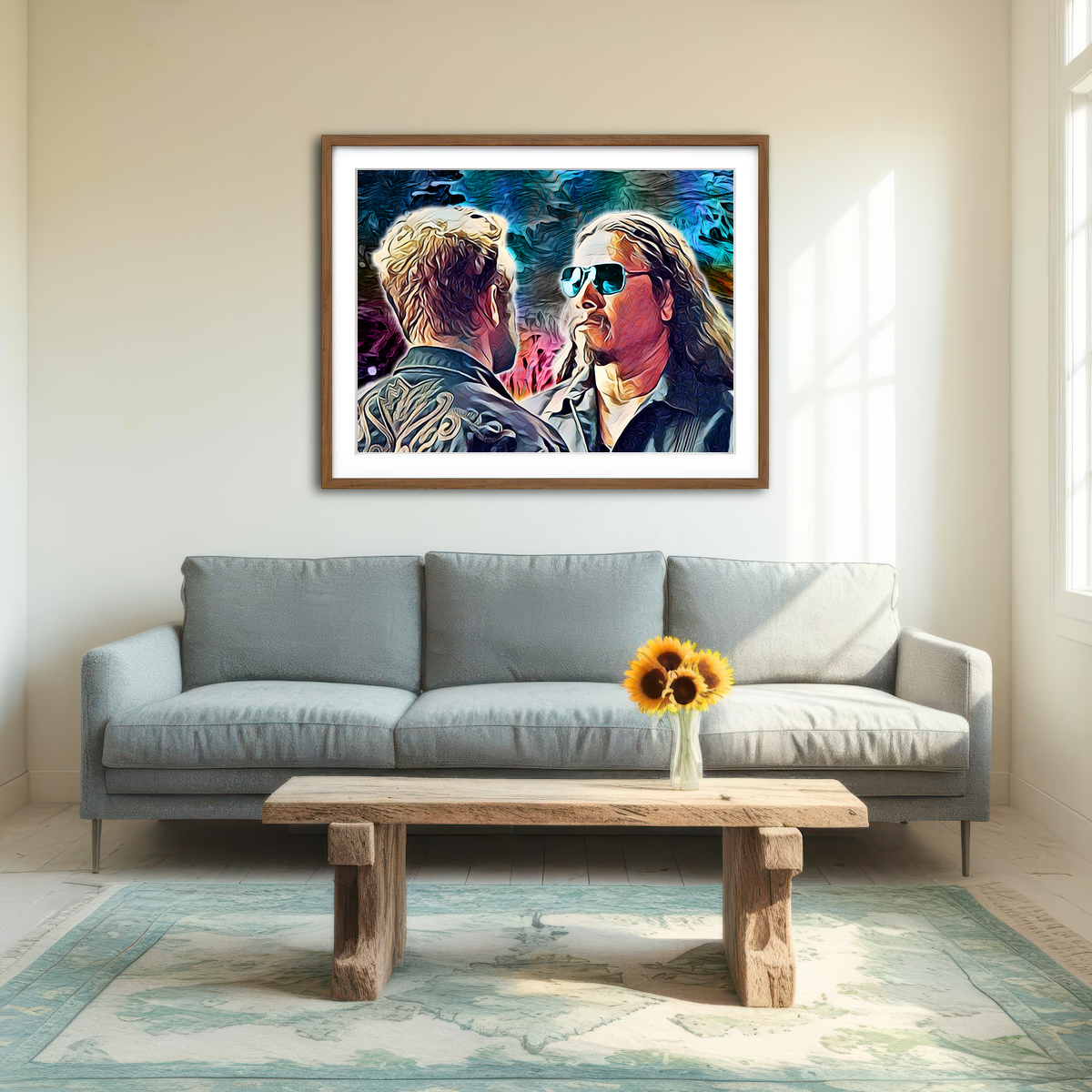 AUTO-MOCKUP ROOM | Hell or High Water Wall Art