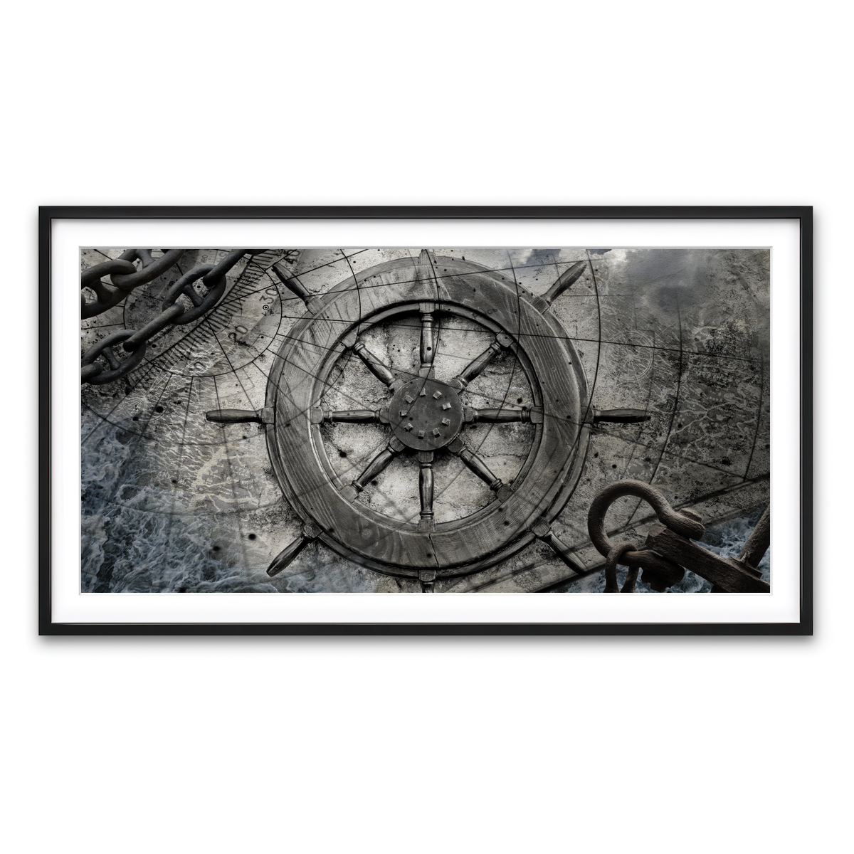 Framed Print 2x1 Black