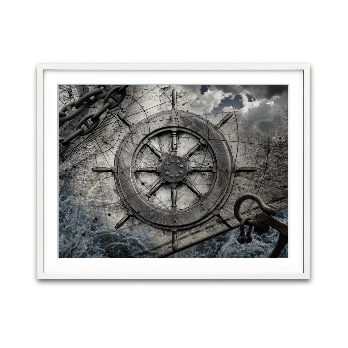 Framed Print 4x3 White