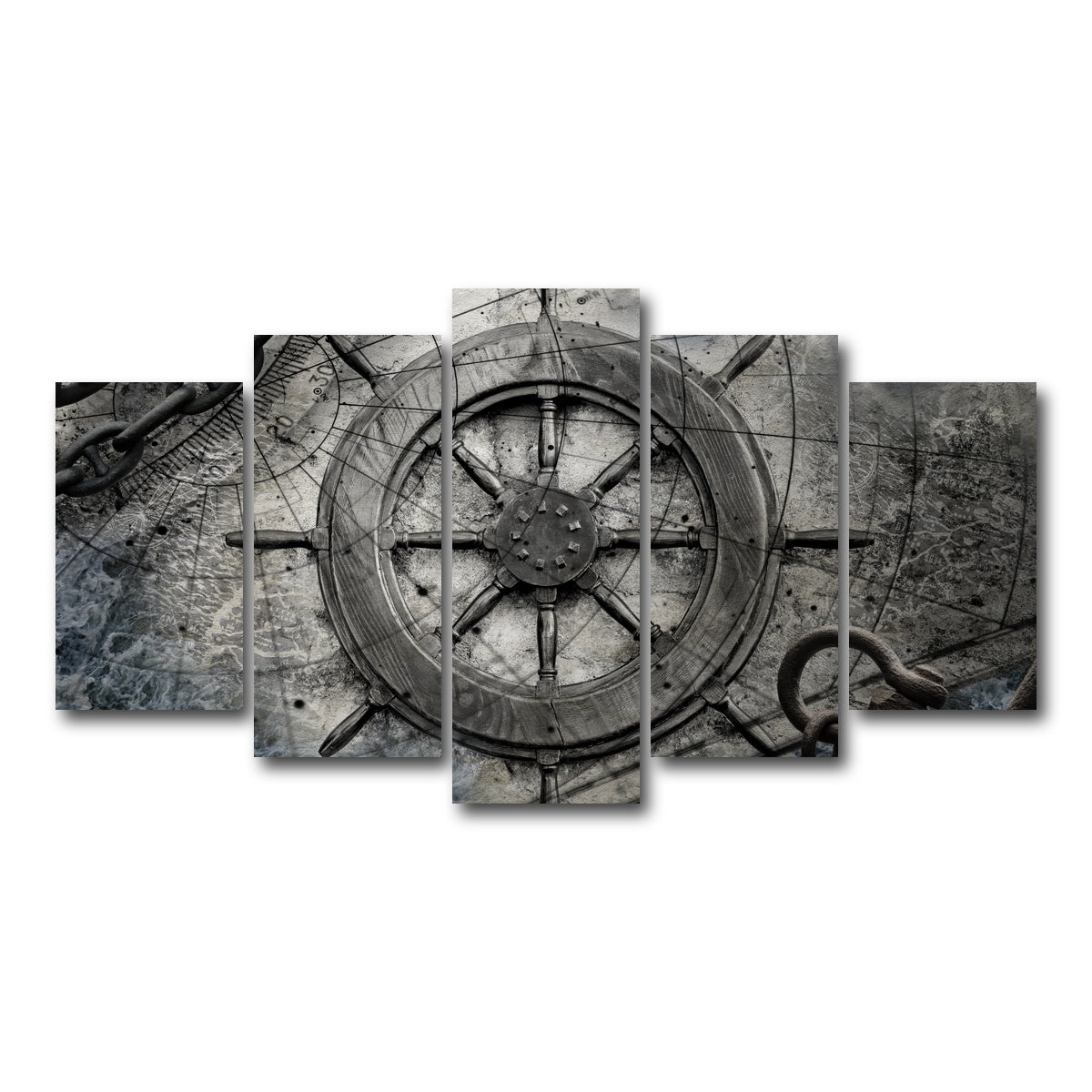 AUTO-MOCKUP WHITE | Helm and Chains | 5 Piece | Gallery Wrap Canvas | group=5_normal